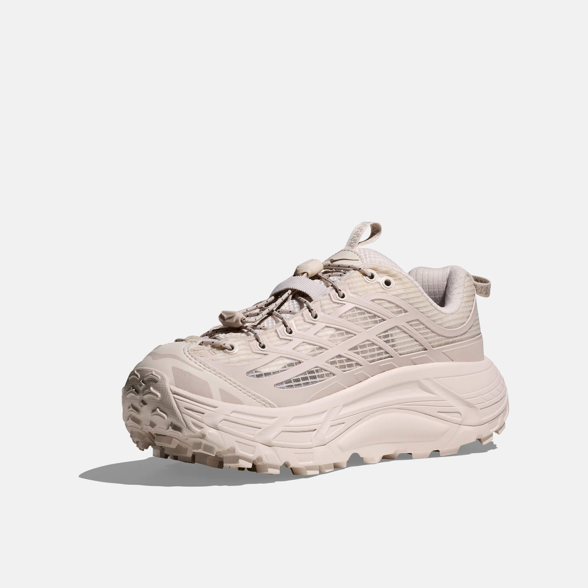 Unisexowe kremowe sneakersy Hoka Mafate Three2 Grid