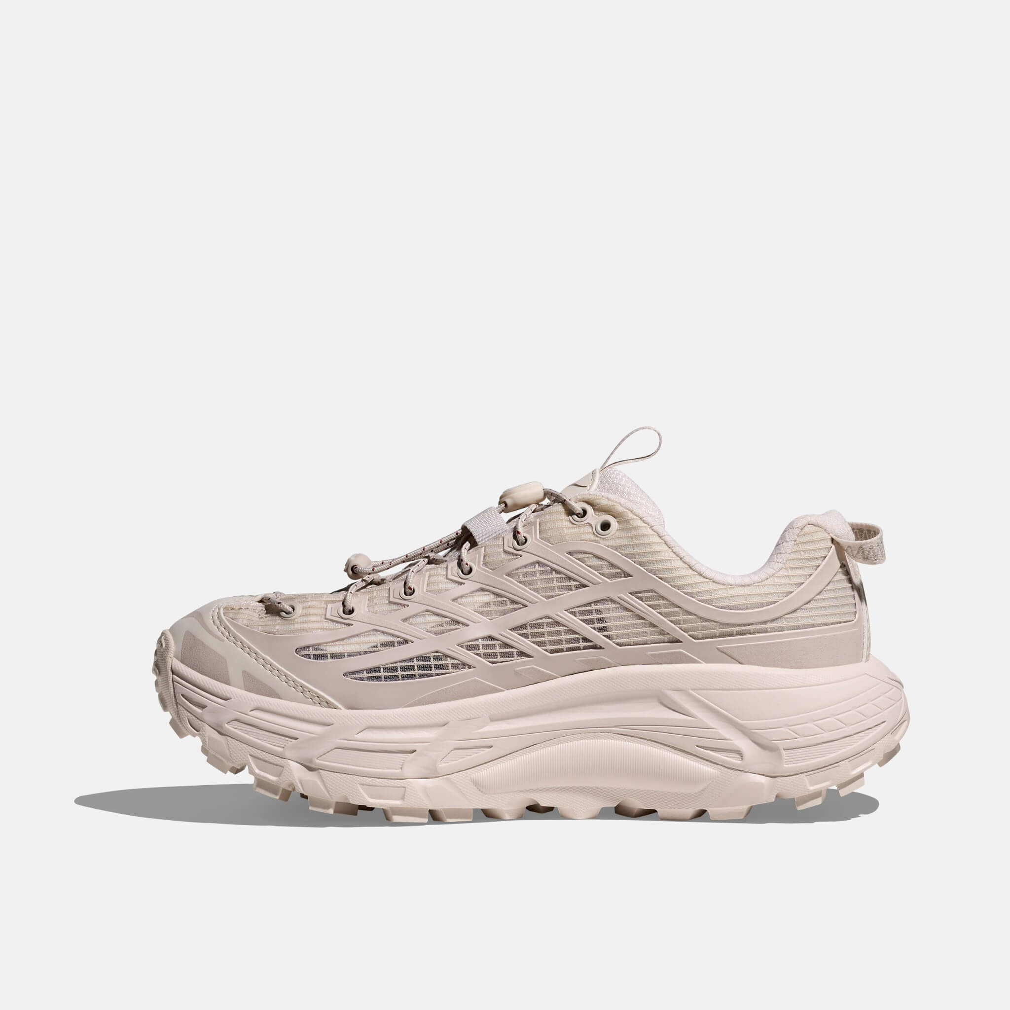 Unisexowe kremowe sneakersy Hoka Mafate Three2 Grid
