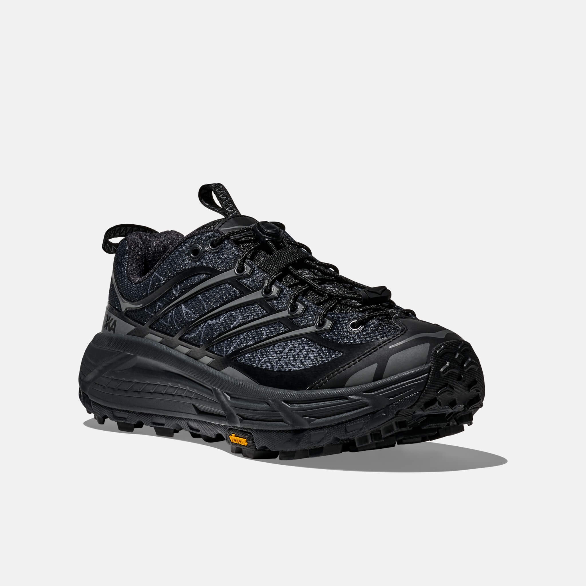 Unisex Black Hoka Mafate Three2 Wordmark Sneakers