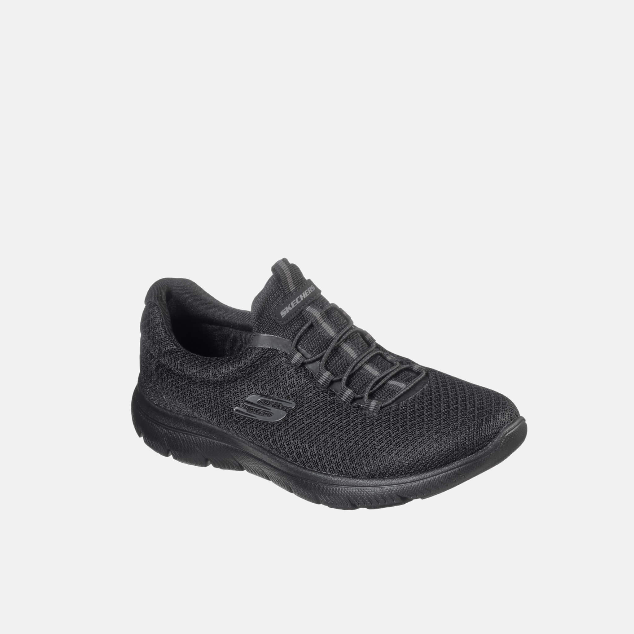Damskie czarne sneakersy Skechers Summits