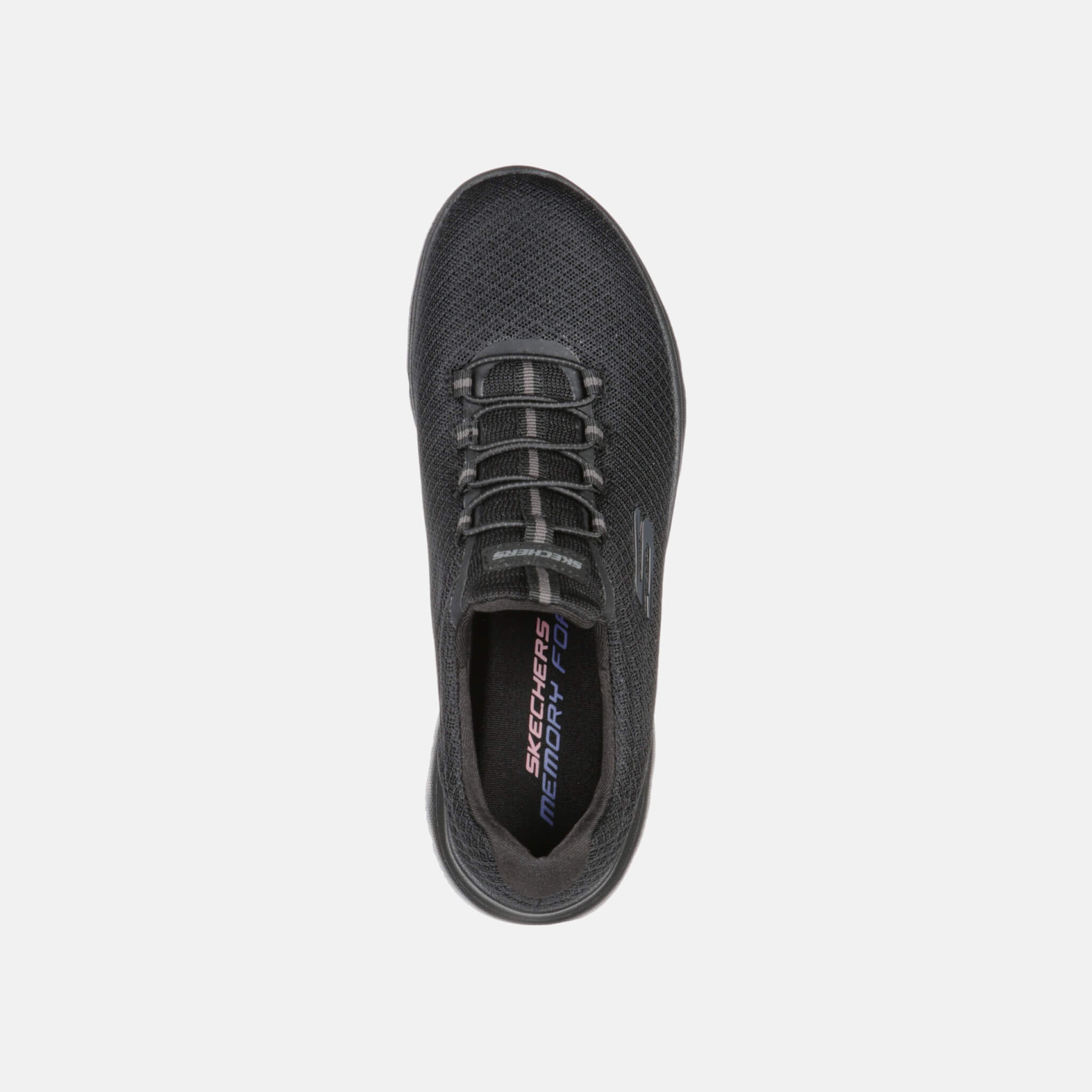 Damskie czarne sneakersy Skechers Summits