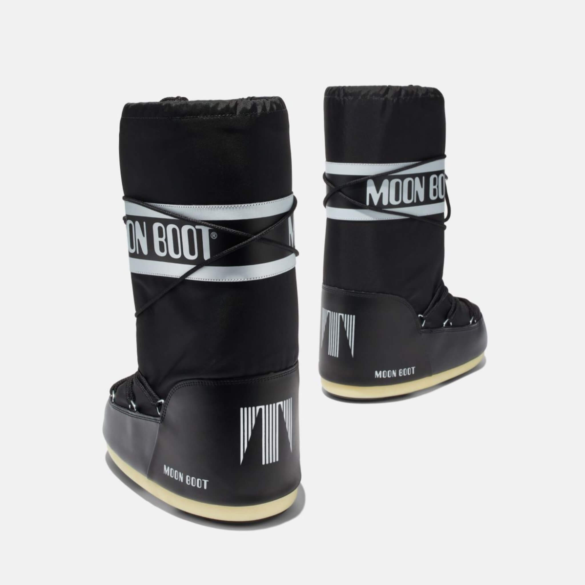 Czarne śniegowce Moon Boot Nylon