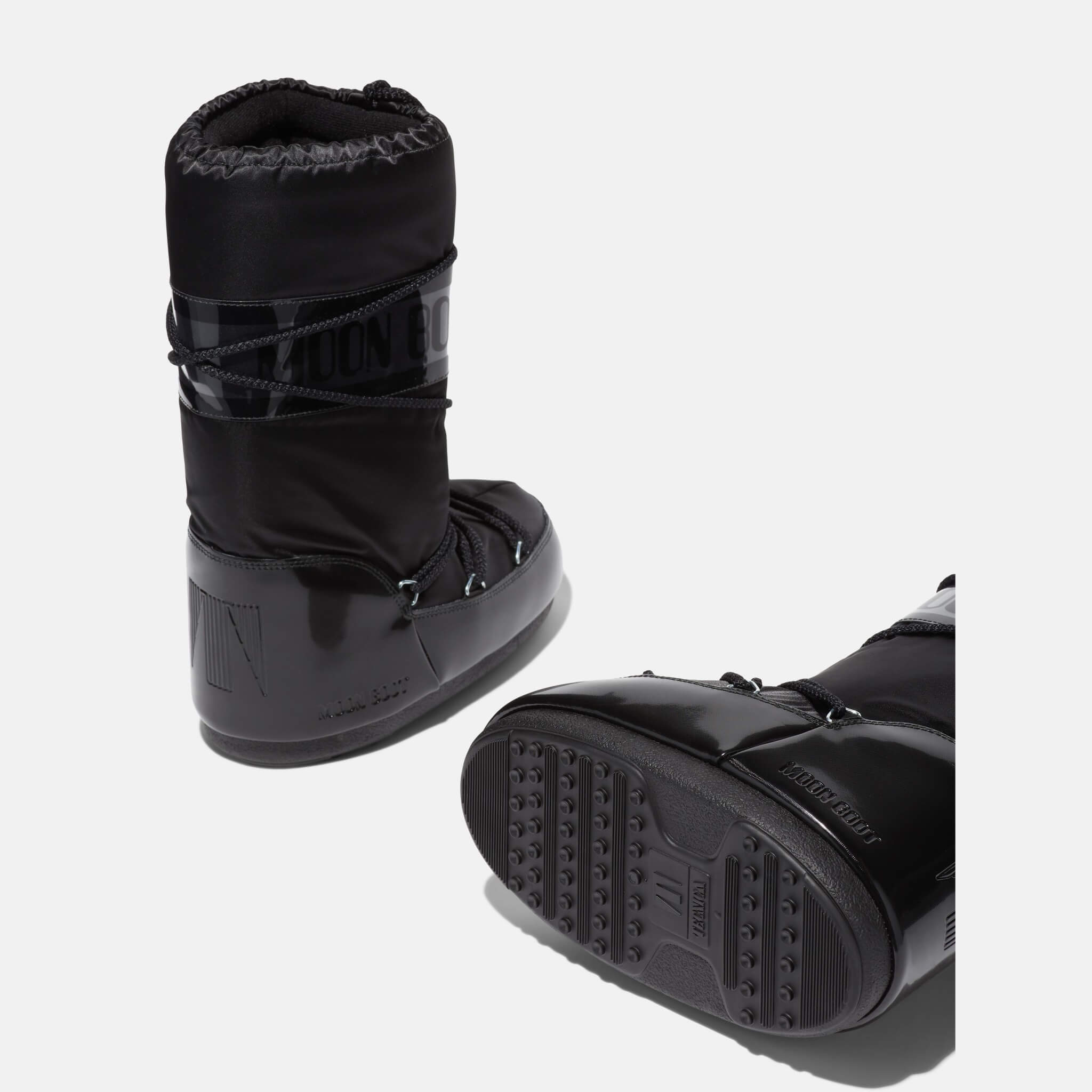 Damskie czarne śniegowce Moon Boot Glance