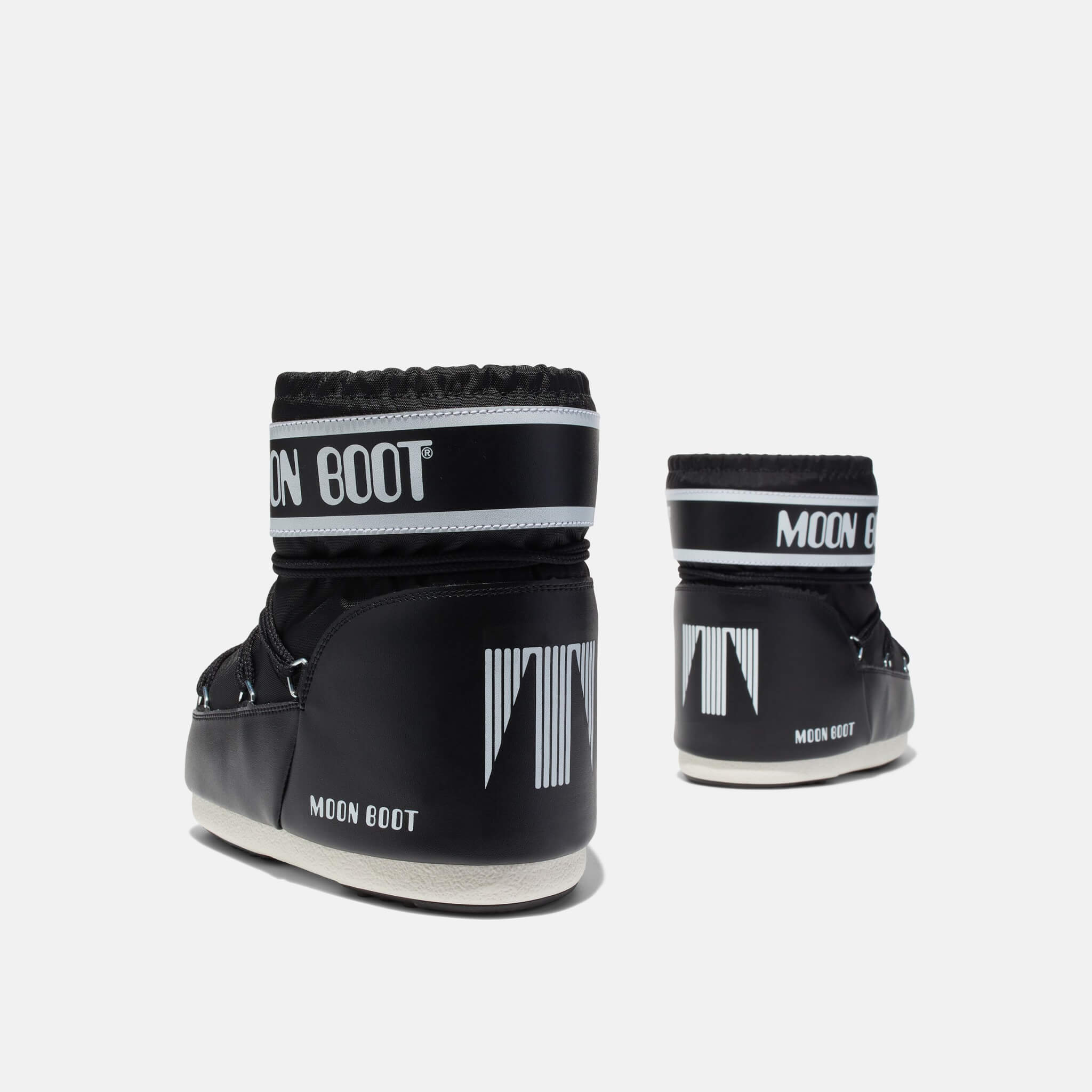 Damskie czarne śniegowce Moon Boot Classic Low 2