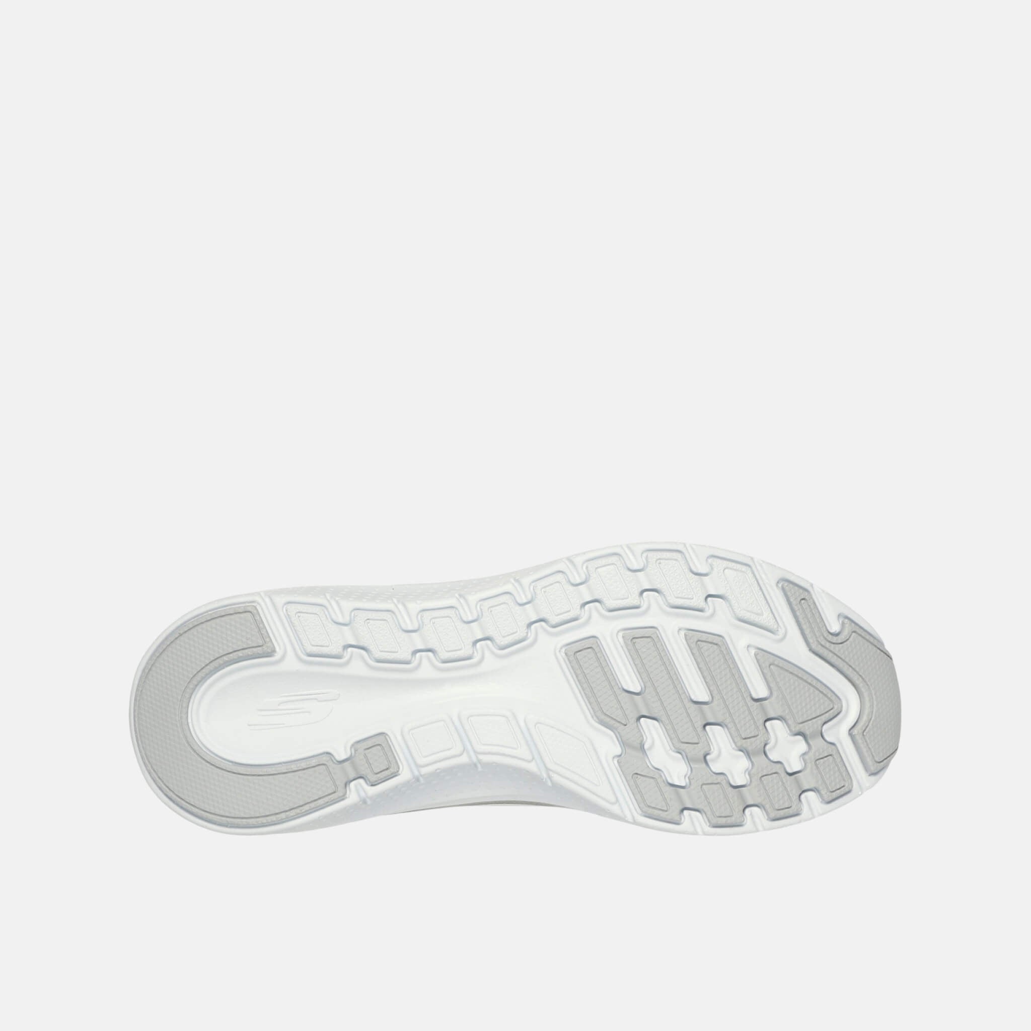 Damskie biało–srebrne sneakersy Skechers Arch Fit 2.0 – Glow The Distance