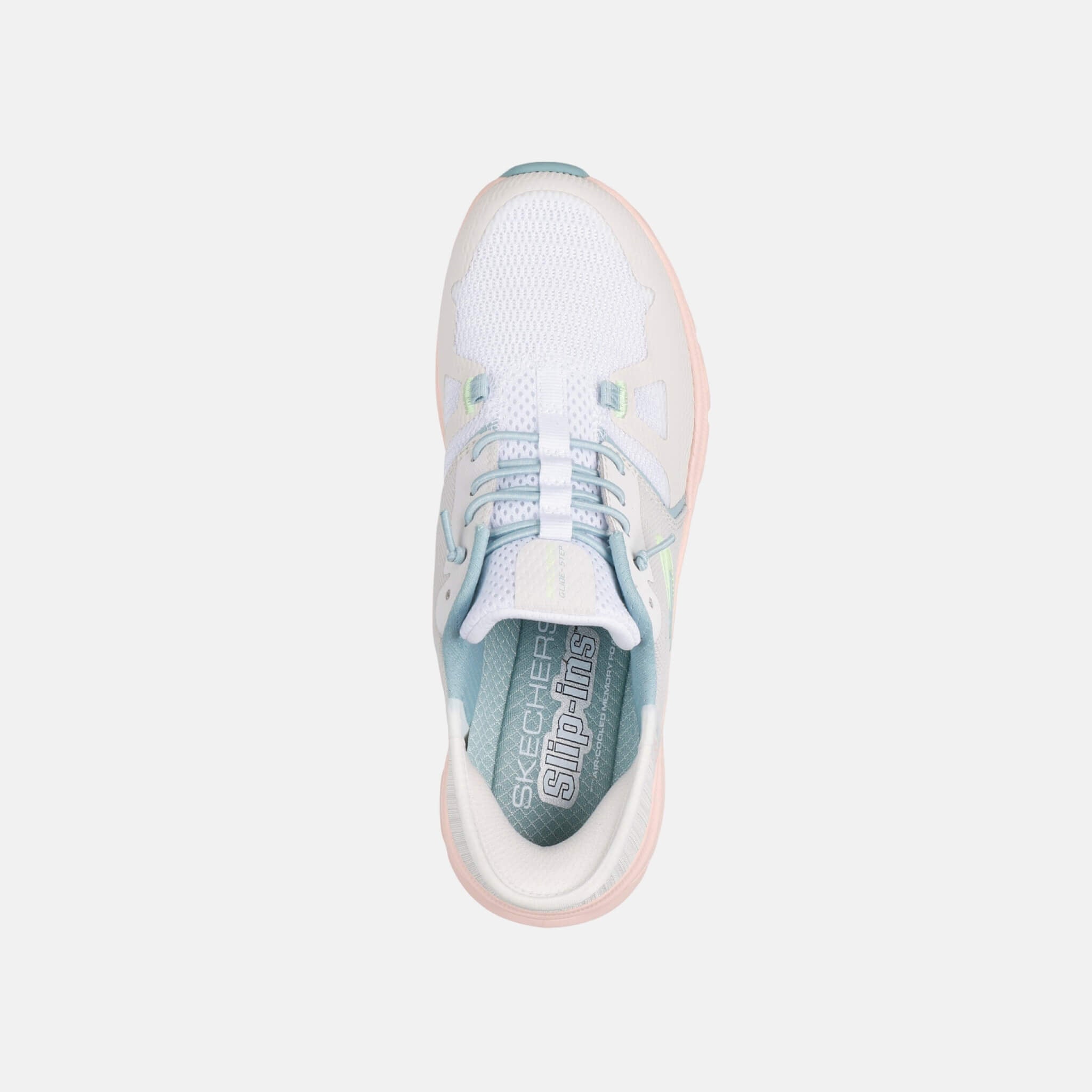 Damskie szaro–różowe sneakersy Skechers Glide – Step Pro