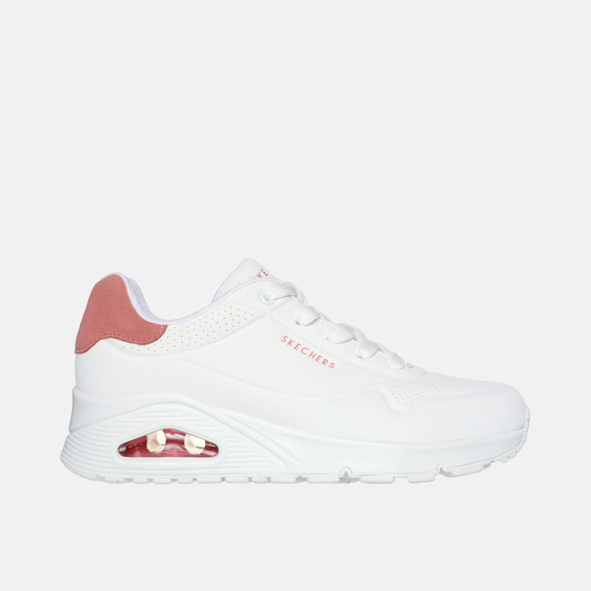Damskie białe sneakersy Skechers Uno – Pop Back