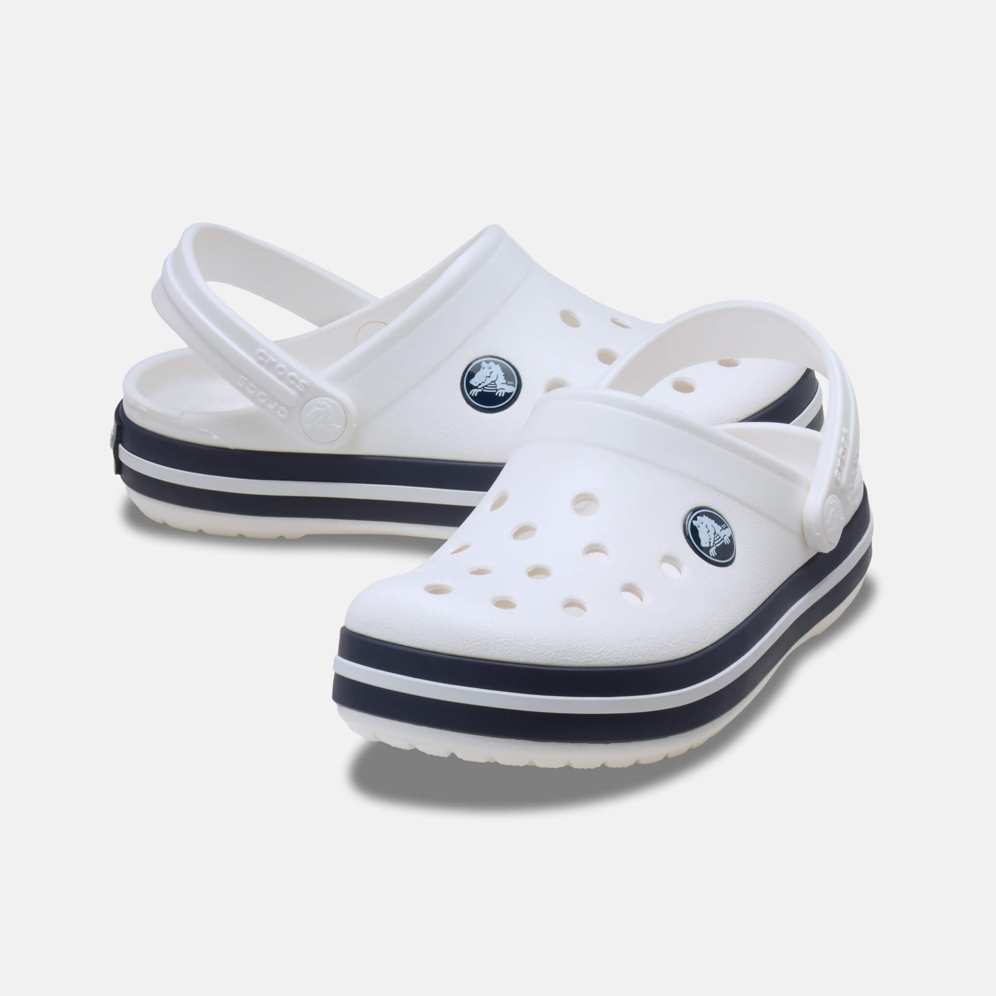 Crocband Clog T White/Navy