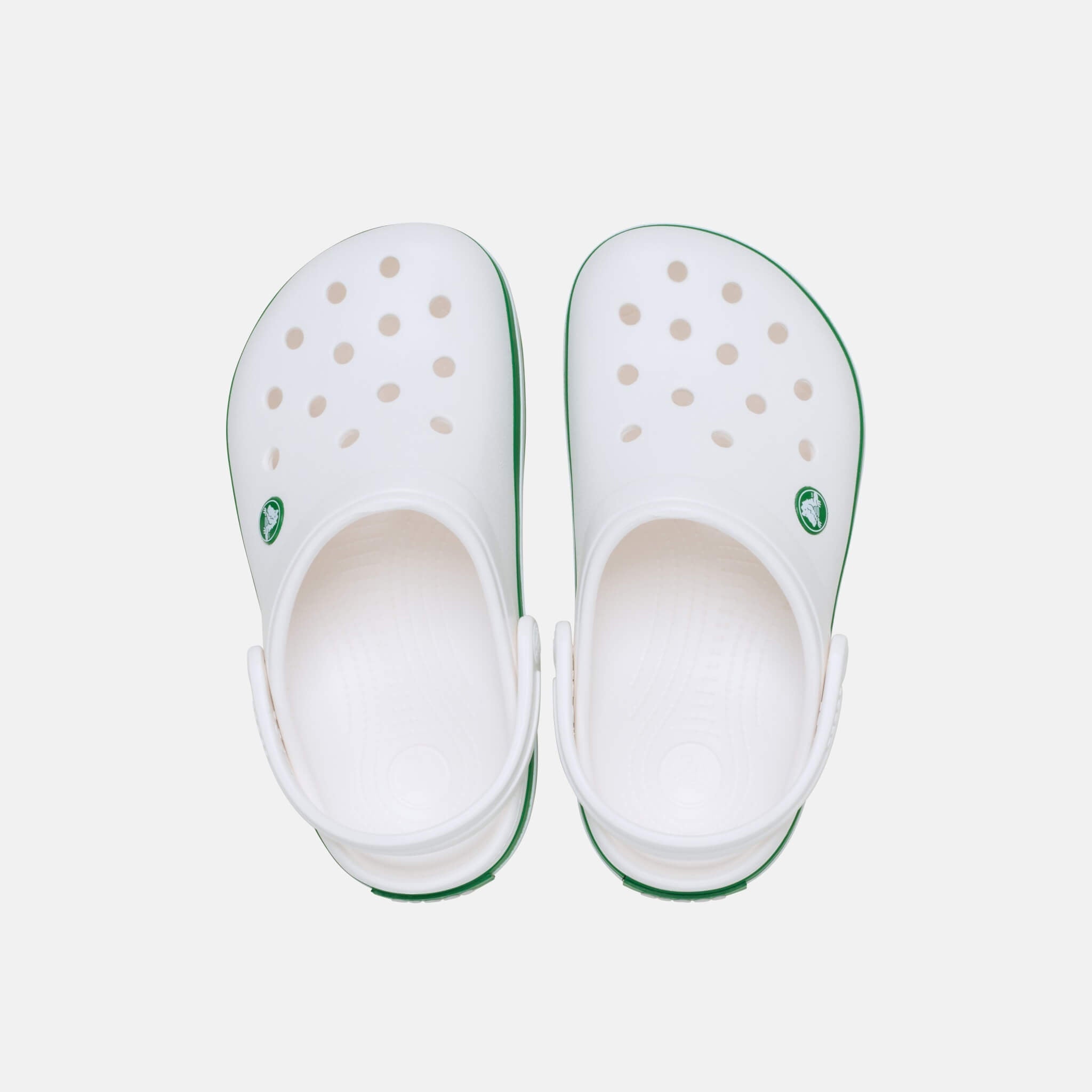 Crocband Clog T White/Green Ivy