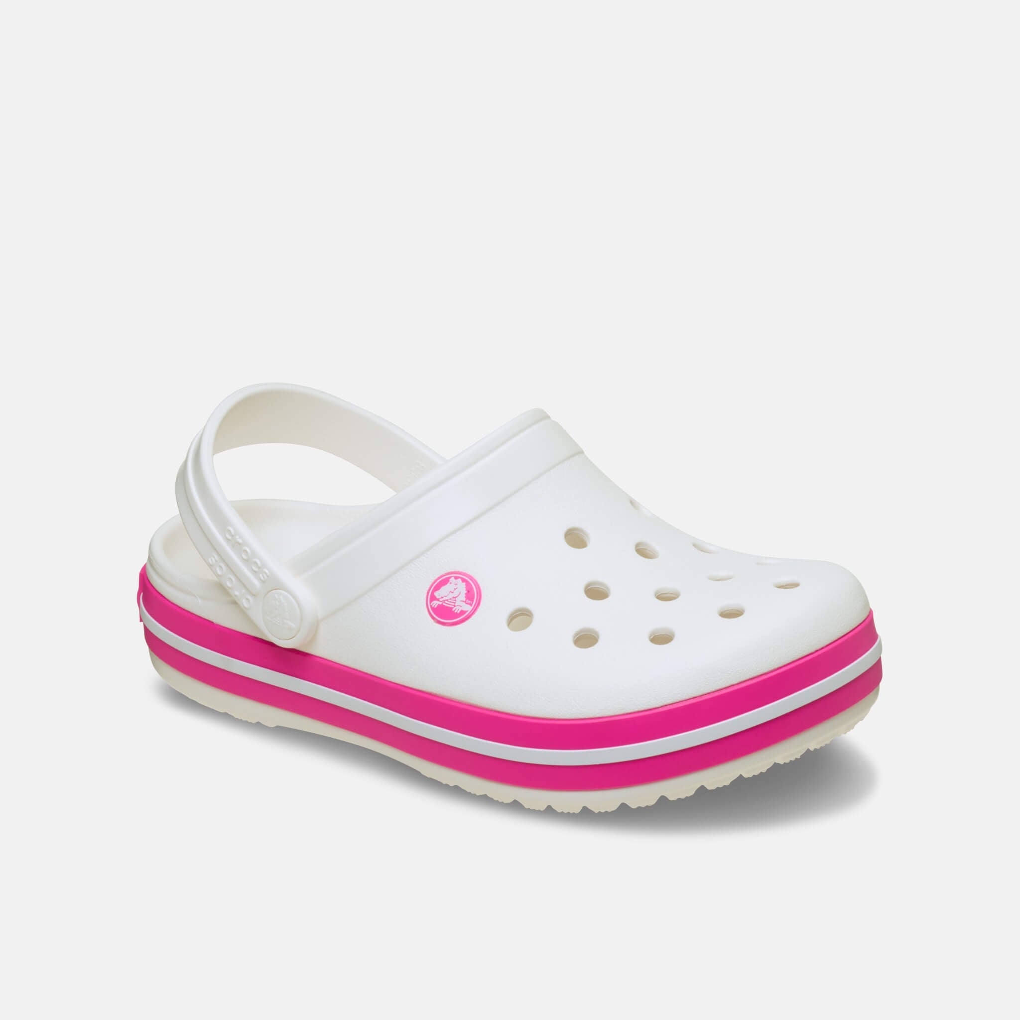 Crocband Clog T White/Pink Crush