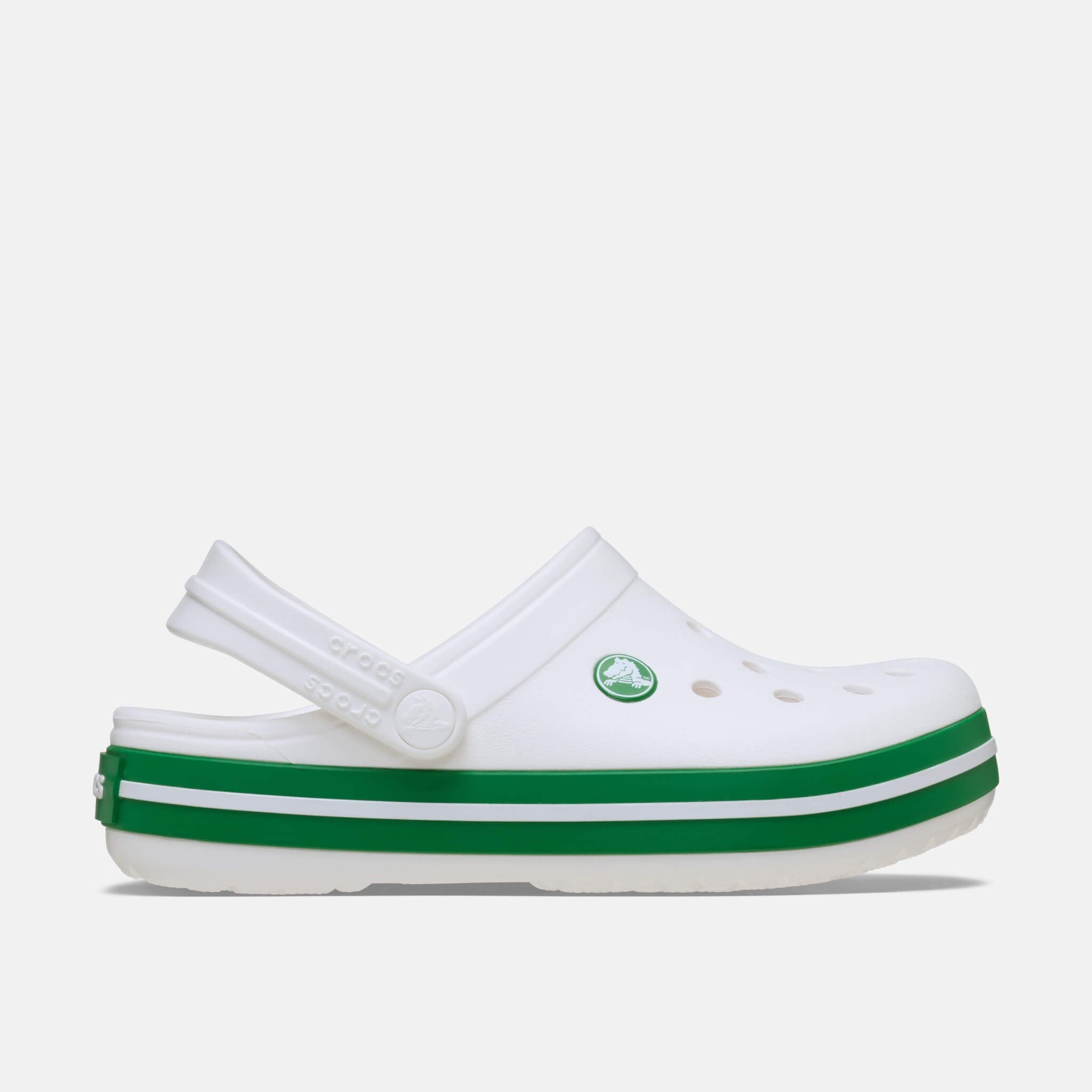 Crocband Clog K White/Green Ivy
