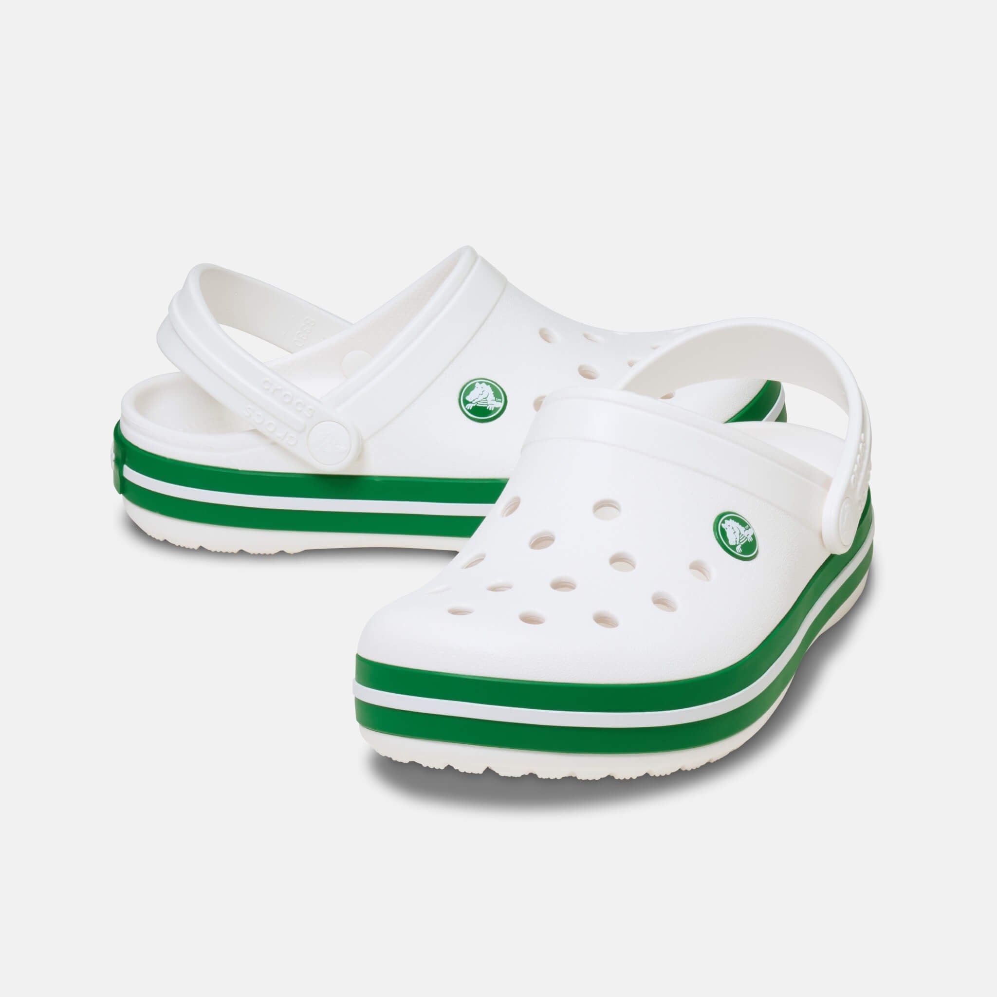 Crocband Clog K White/Green Ivy
