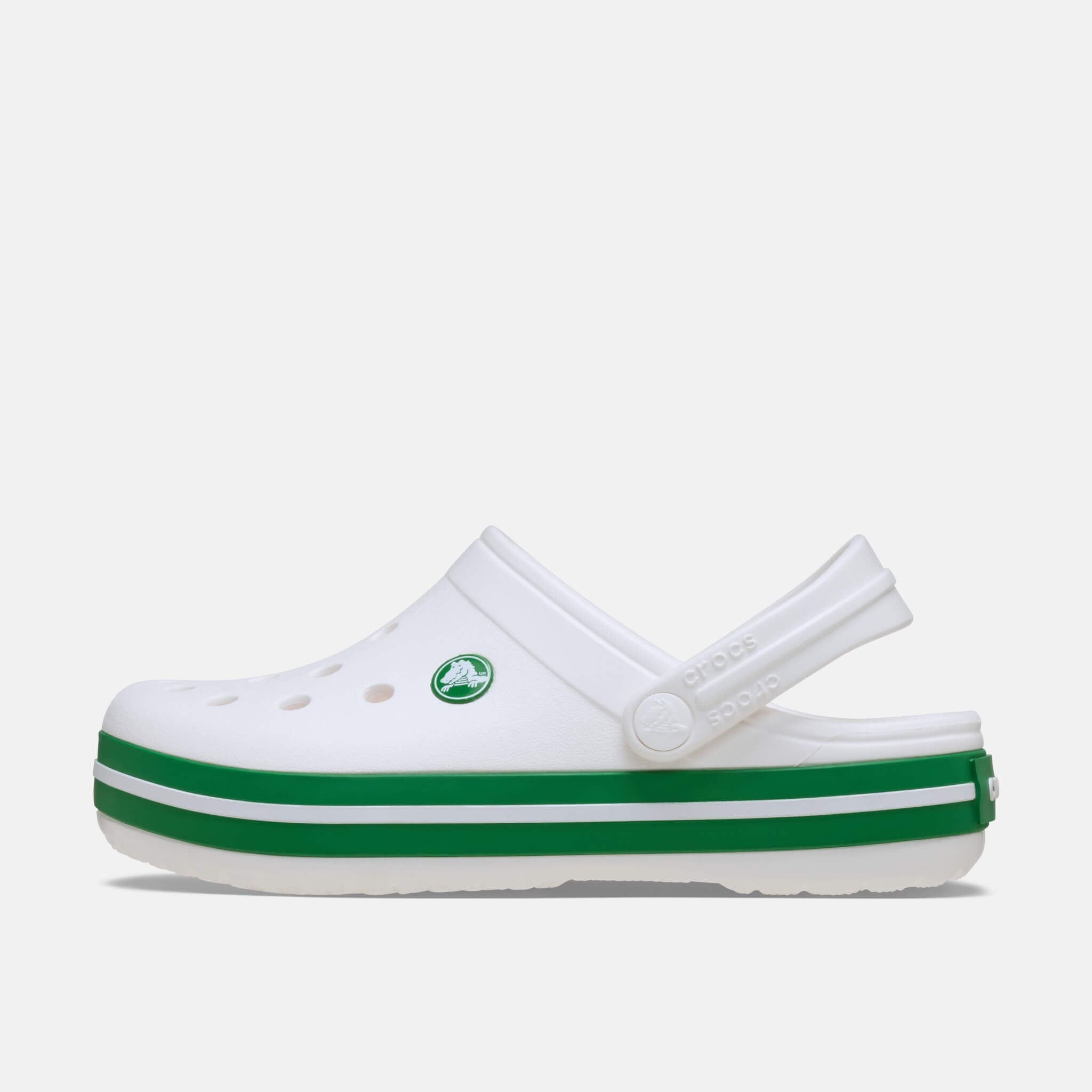 Crocband Clog K White/Green Ivy