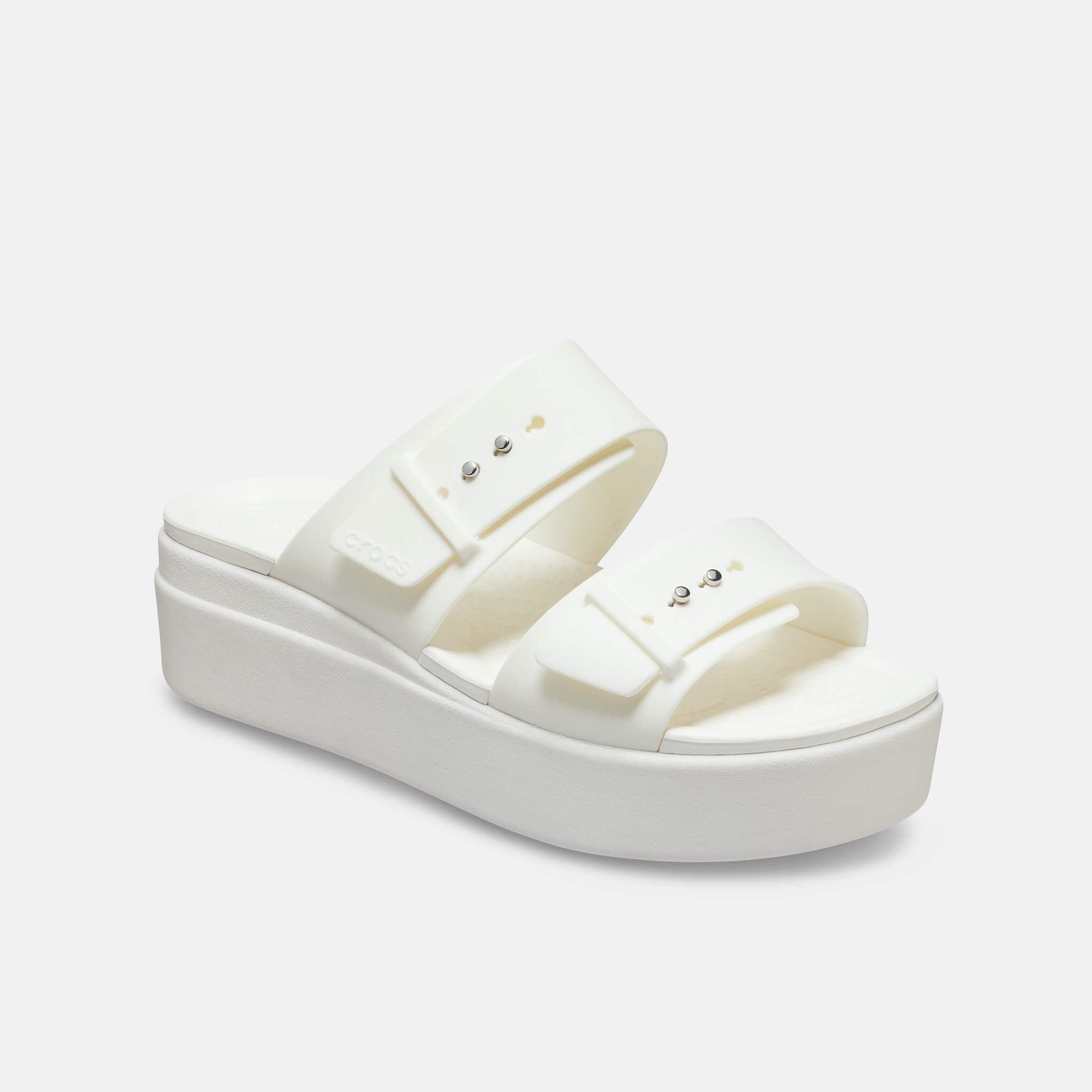 Brooklyn Buckle Low Wedge Chalk