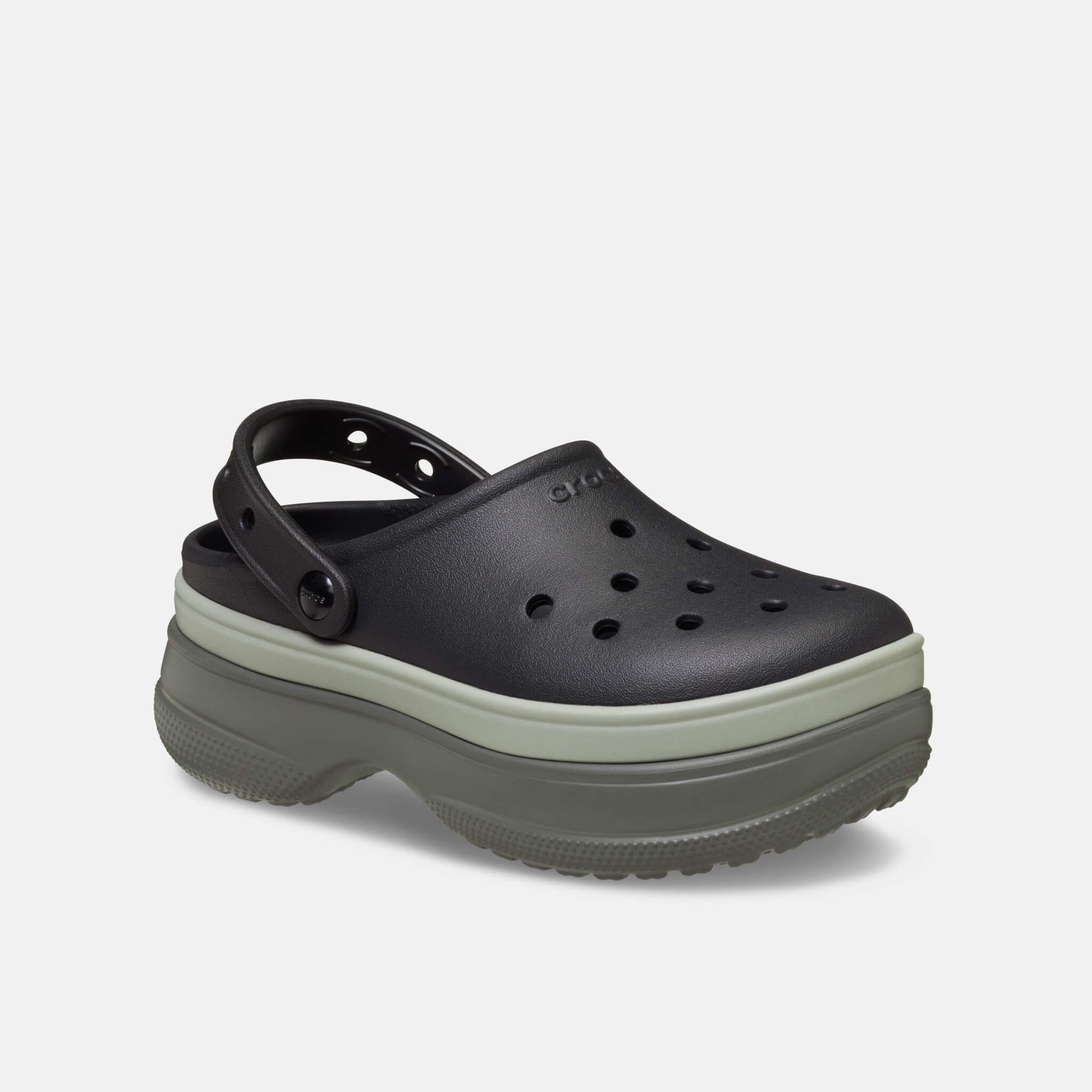 Classic Stacked Clog Black