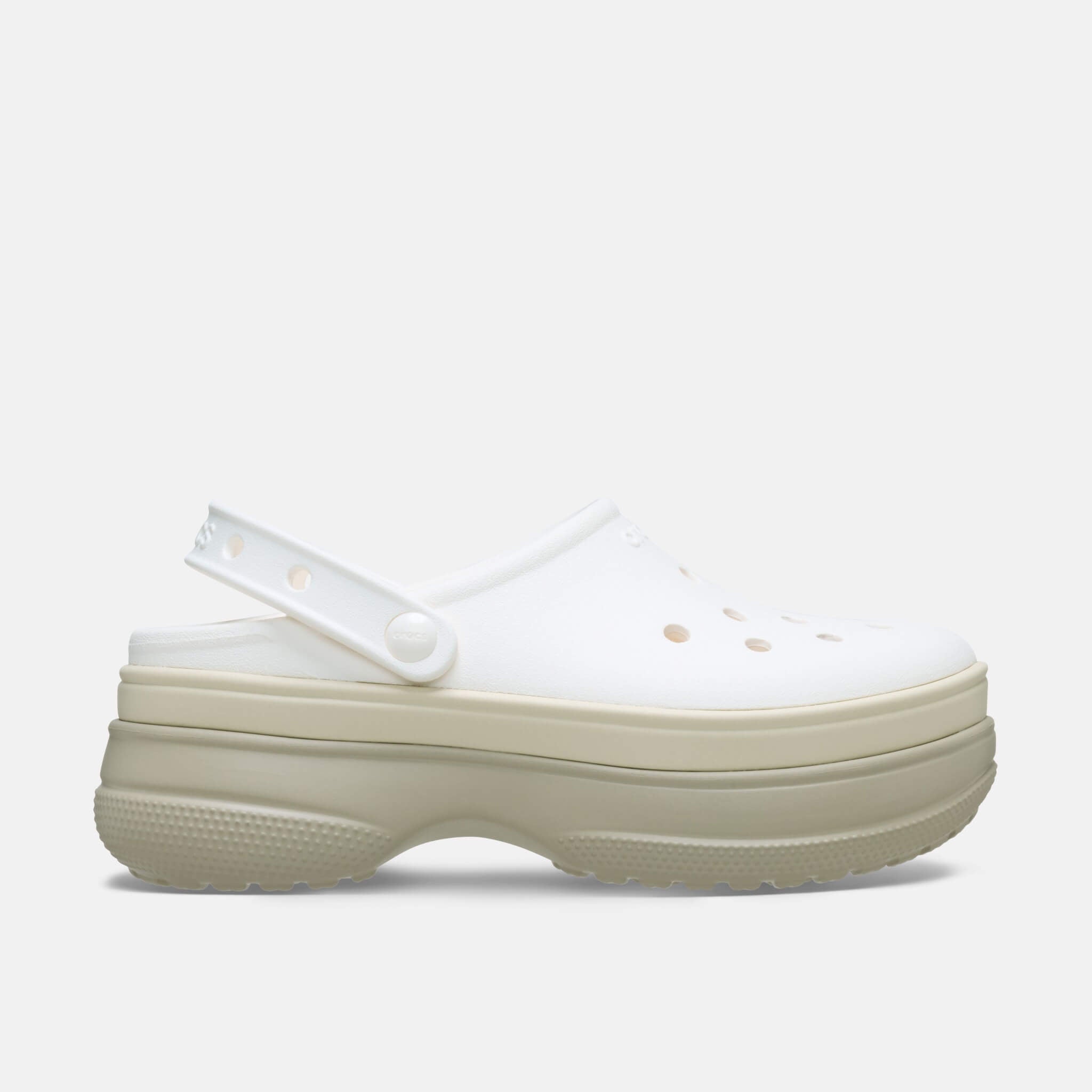 Classic Stacked Clog Chalk