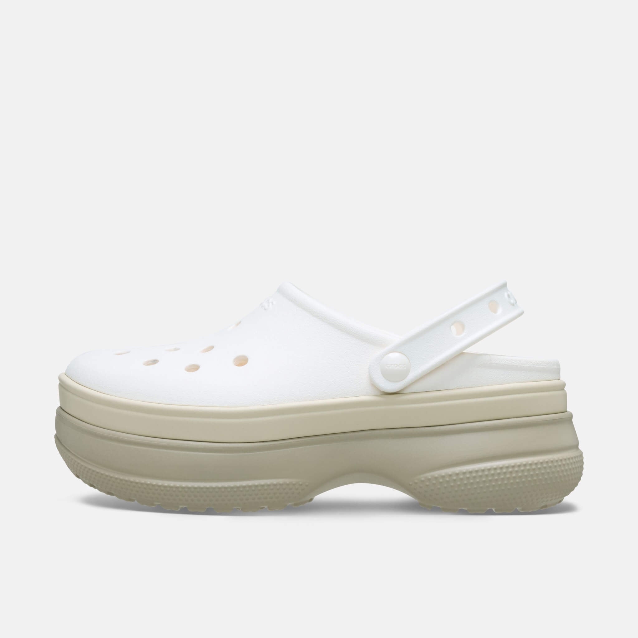 Classic Stacked Clog Chalk