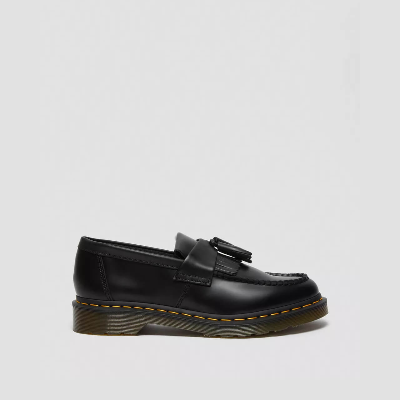 Czarne mokasyny Dr. Martens Adrian Yellow Stitch