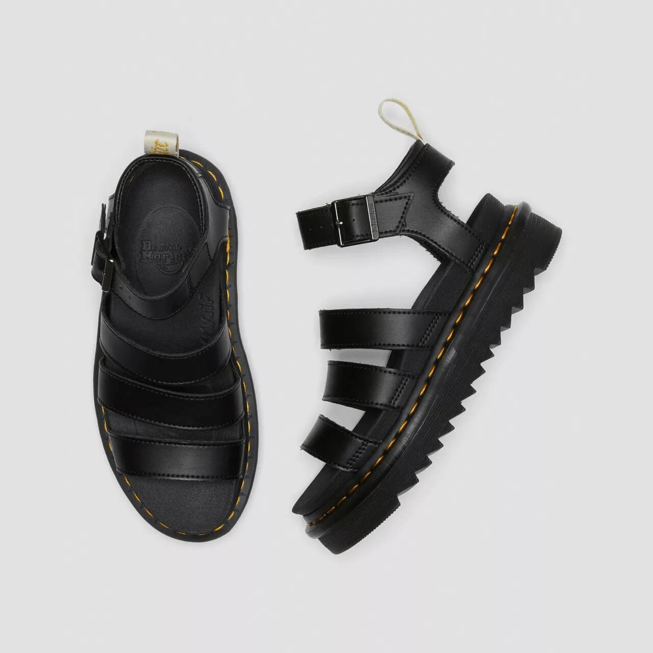 Damskie czarne sandały Dr. Martens Blaire Vegan