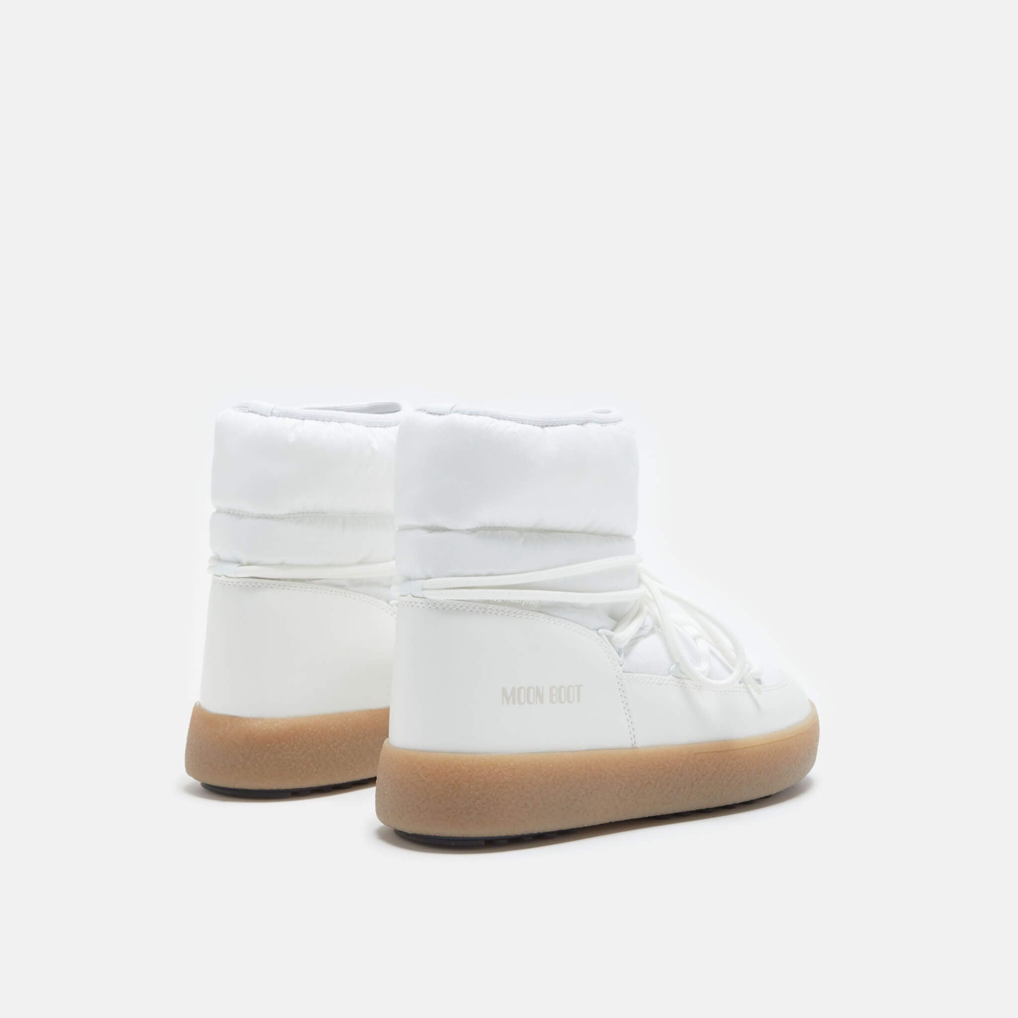Damskie białe śniegowce Moon Boot Ltrack Low Nylon WP