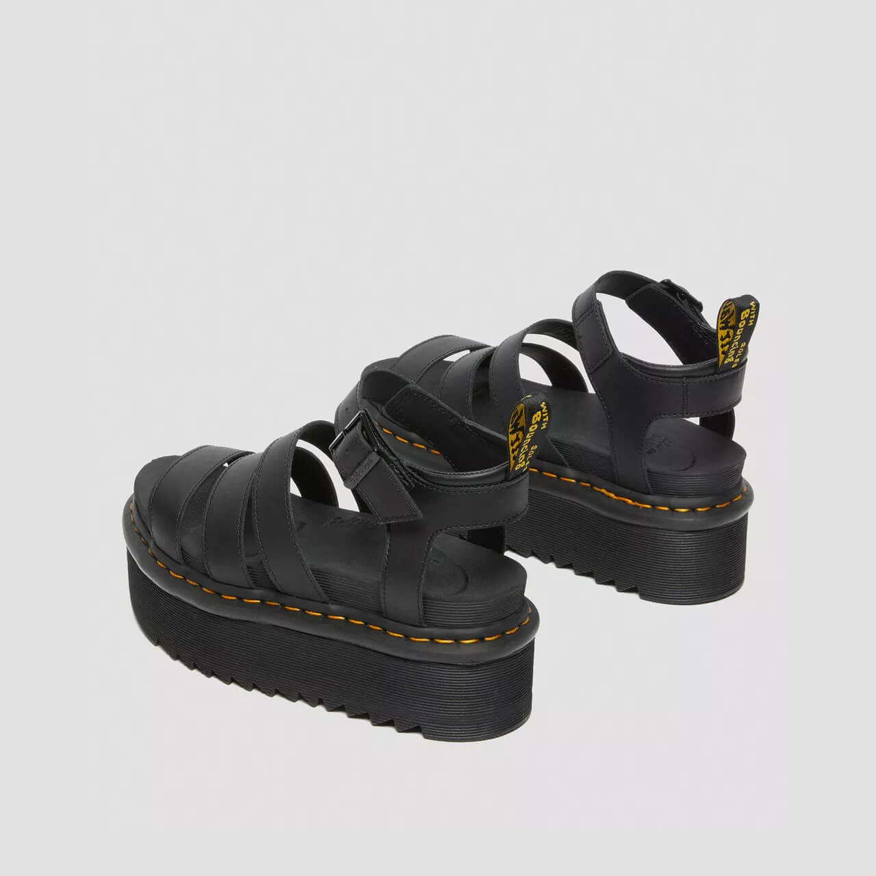 Czarne sandały damskie Dr. Martens Blaire Quad