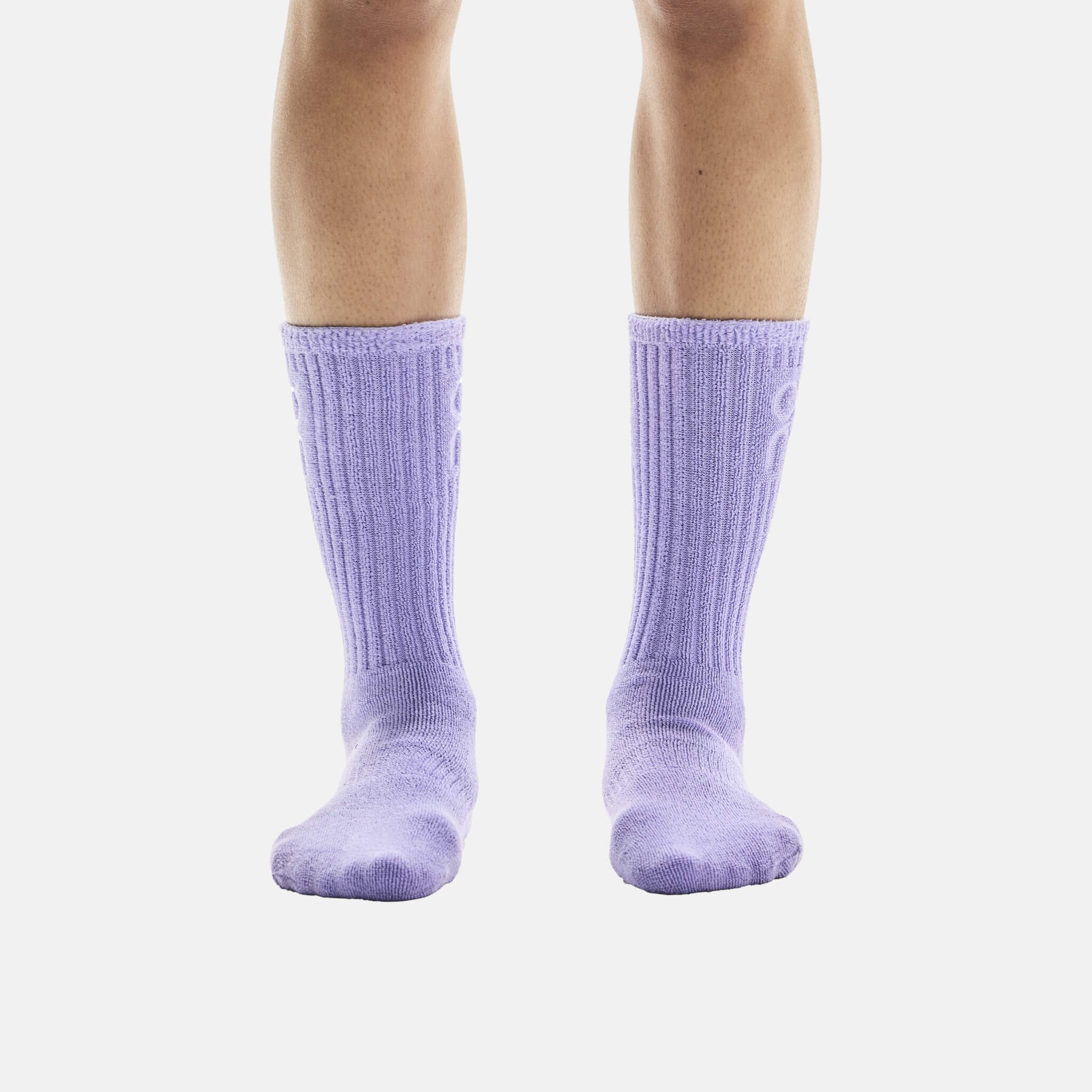 Unisex fioletowe skarpety rekreacyjne On Terry Sock High