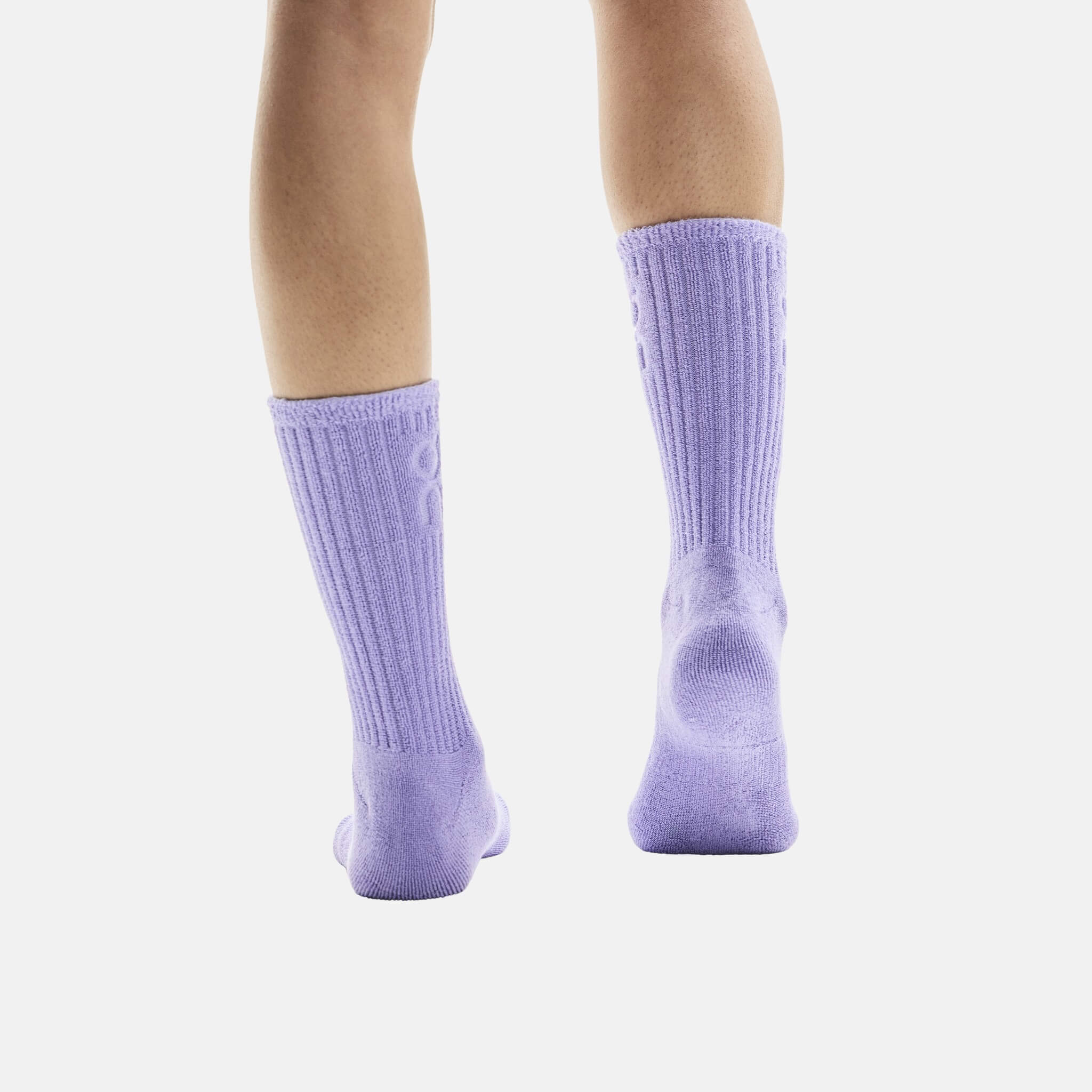 Unisex fioletowe skarpety rekreacyjne On Terry Sock High