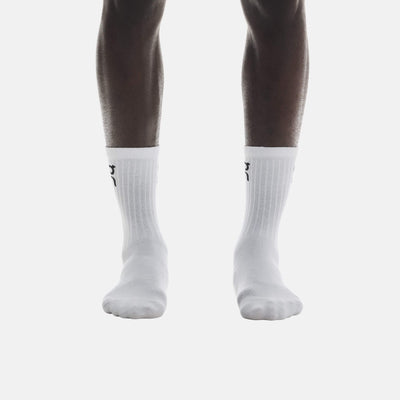 Unisex białe skarpety sportowe On Logo Sock High (3 pary)