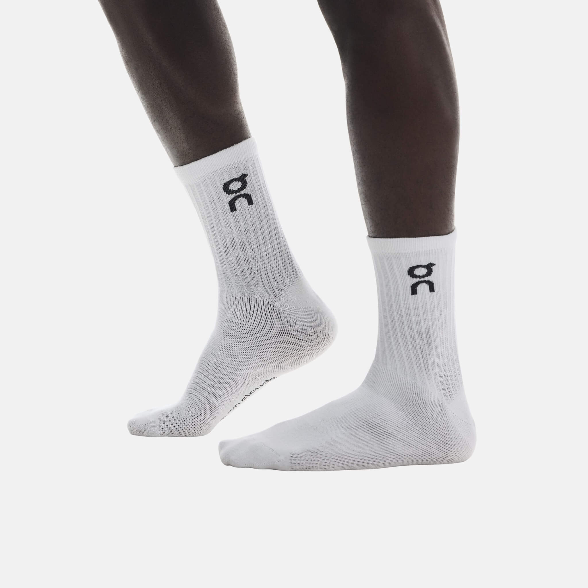 Unisex białe skarpety sportowe On Logo Sock High (3 pary)