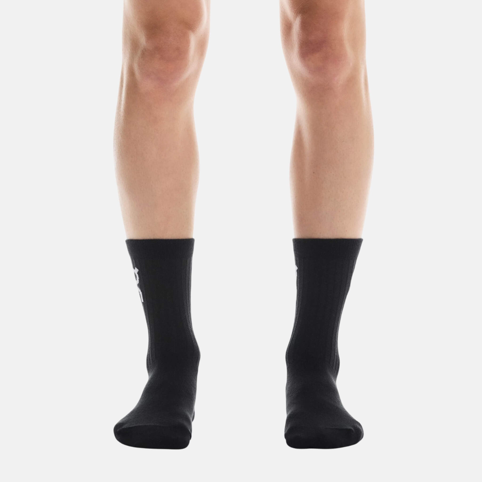 Czarne skarpetki unisex On Logo Sock High 3P