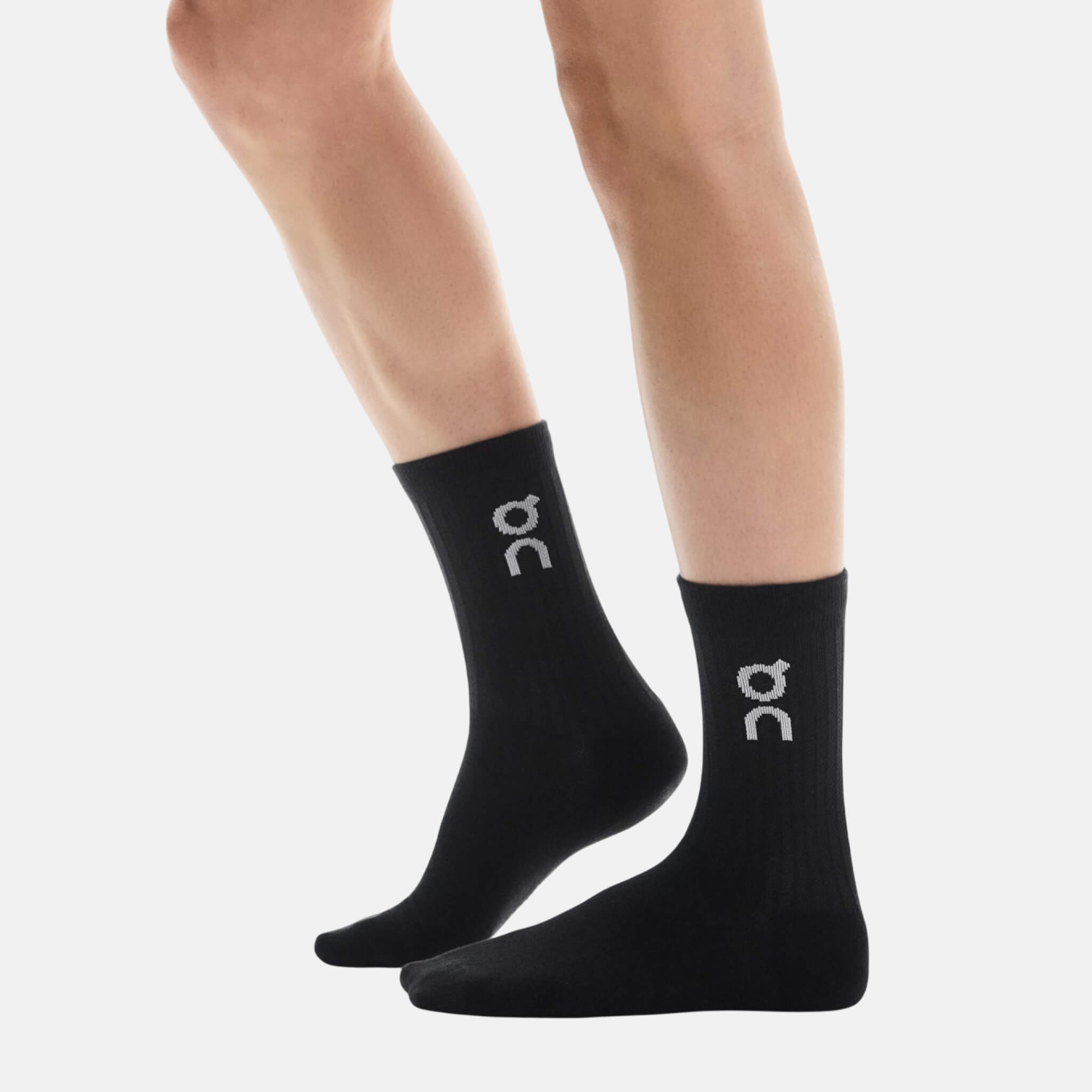 Czarne skarpetki unisex On Logo Sock High 3P