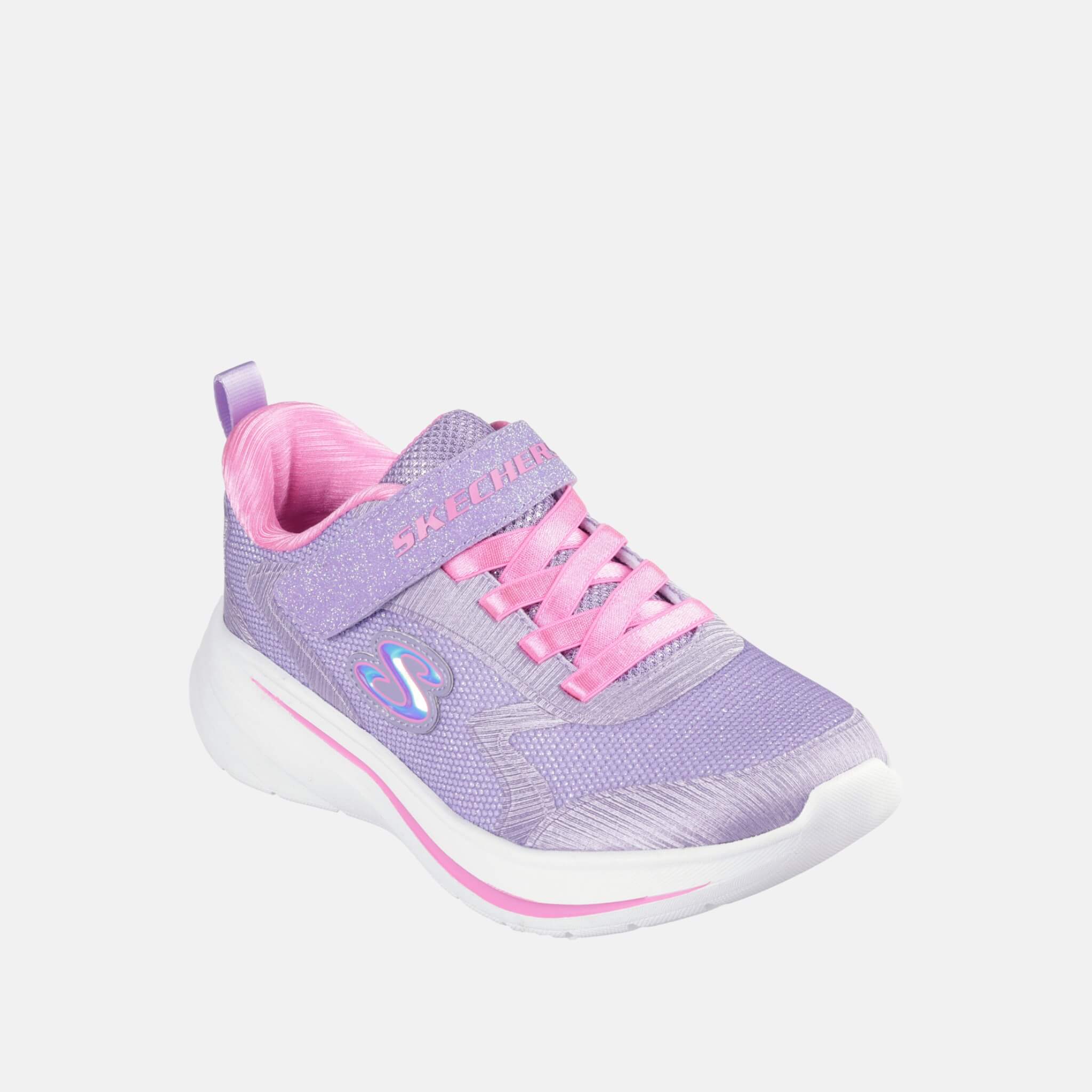 Fioletowe sneakersy dziecięce Skechers Wave 92