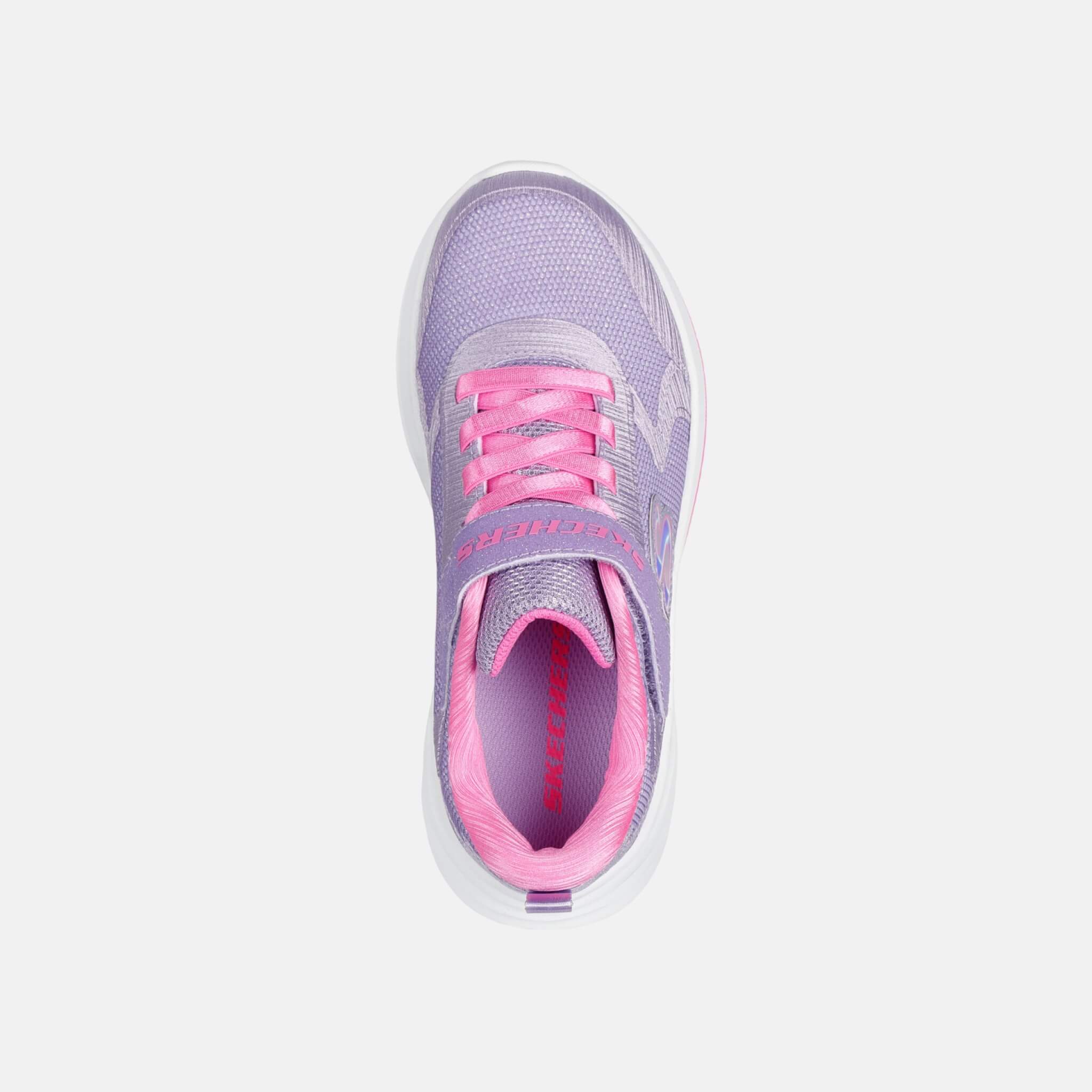 Fioletowe sneakersy dziecięce Skechers Wave 92