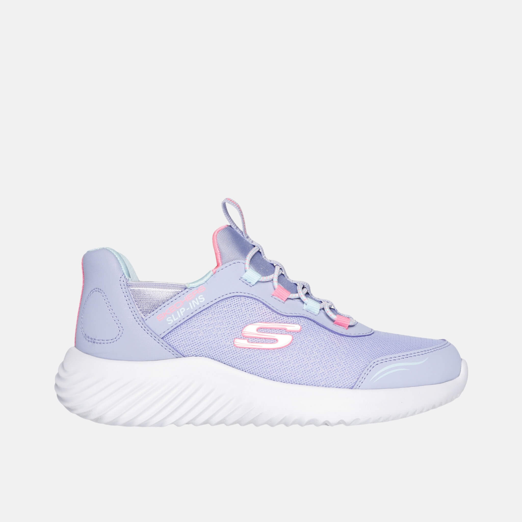 Dziecięce fioletowe sneakersy Skechers Bounder – Simple Cute