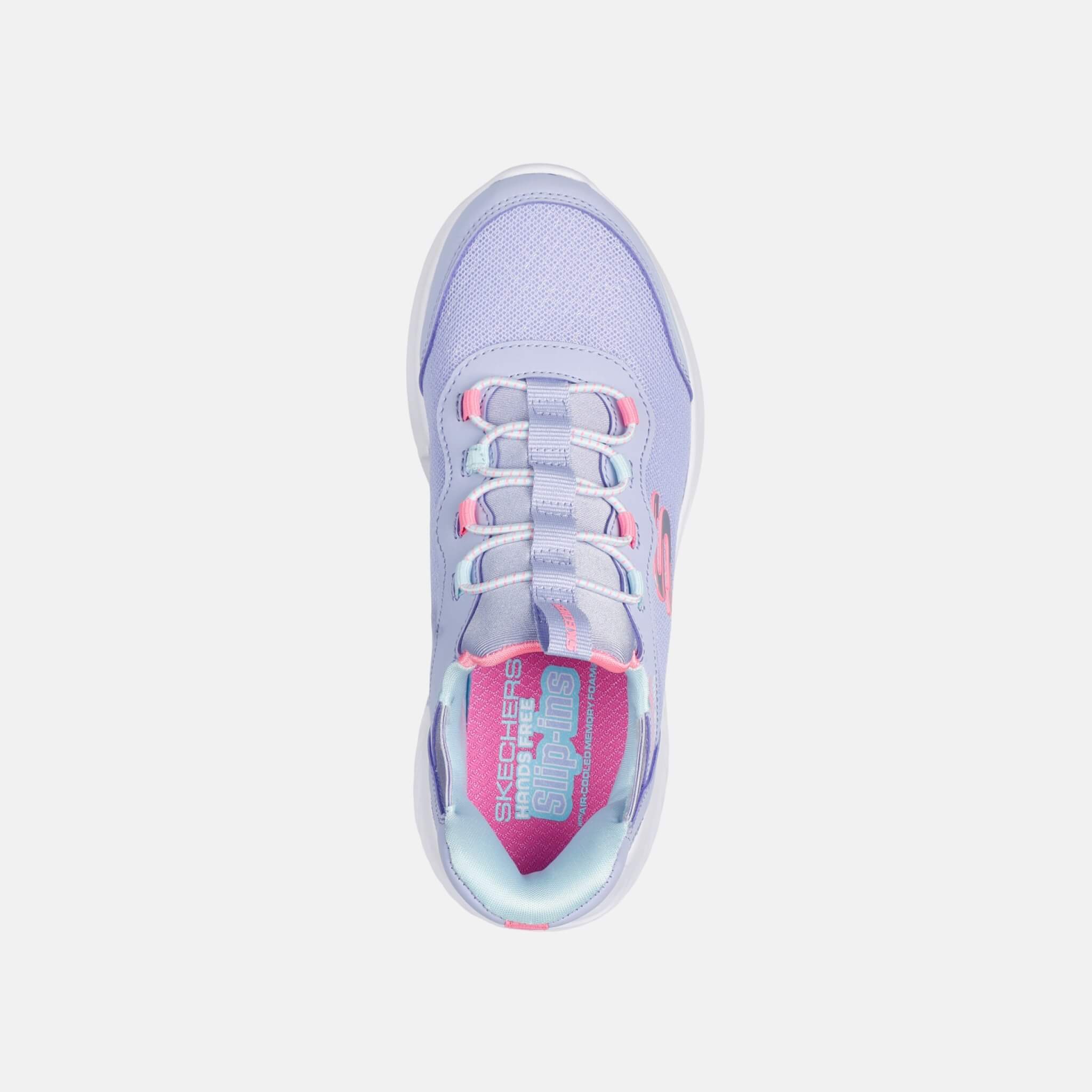 Dziecięce fioletowe sneakersy Skechers Bounder – Simple Cute