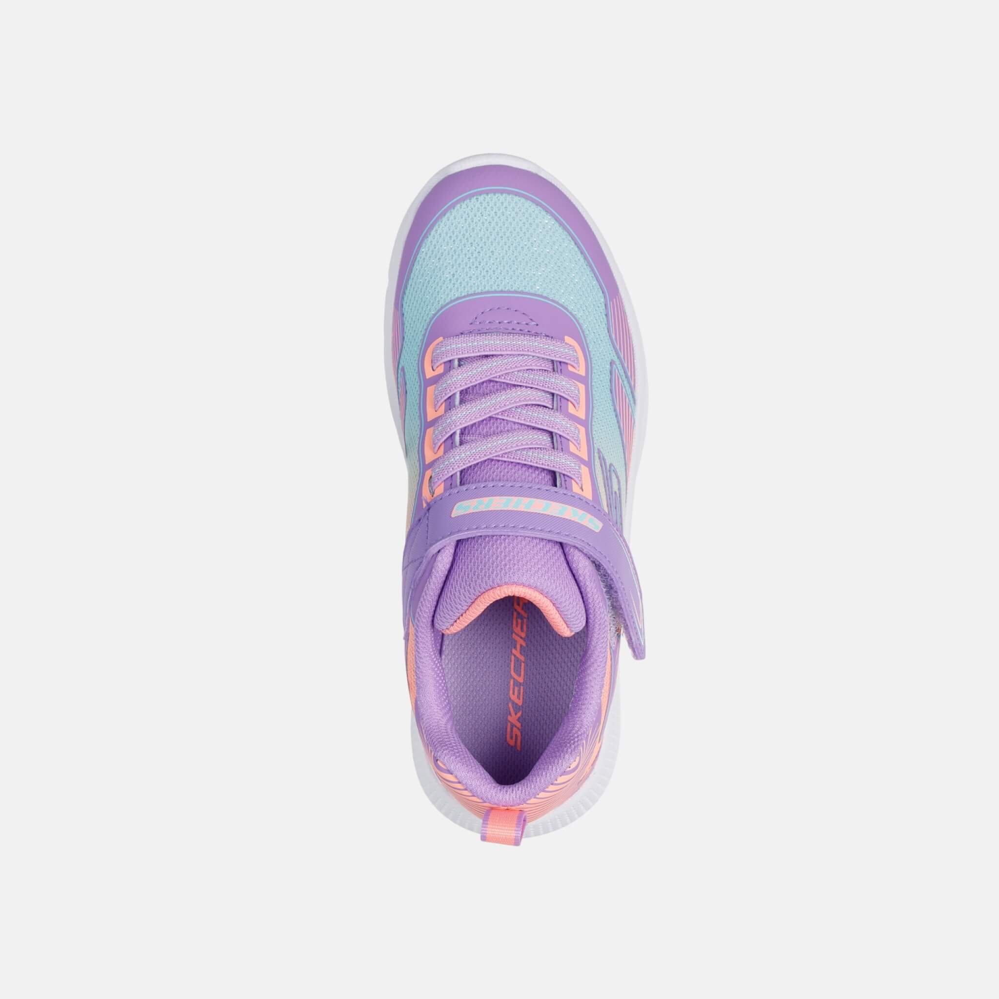 Dziecięce fioletowe sneakersy Skechers Microspec Advance – Oasis Point