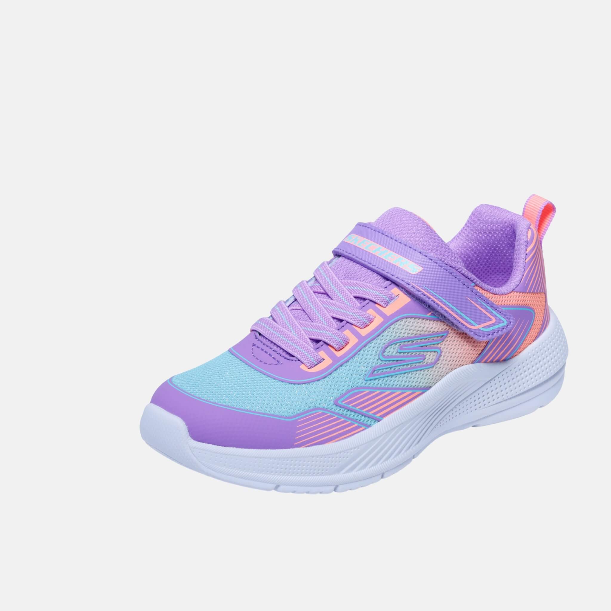 Dziecięce fioletowe sneakersy Skechers Microspec Advance – Oasis Point