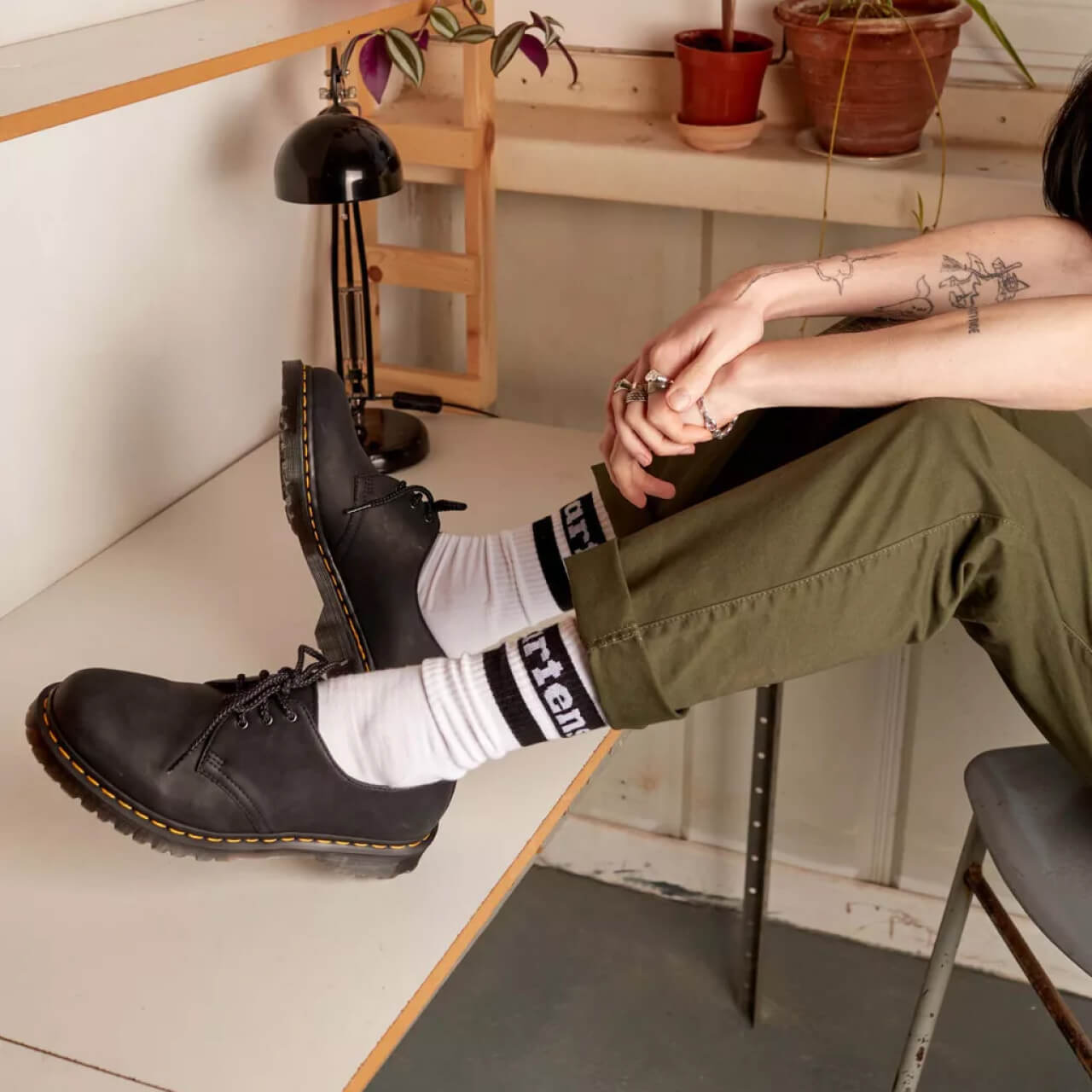 Męskie czarne półbuty Dr. Martens 1461