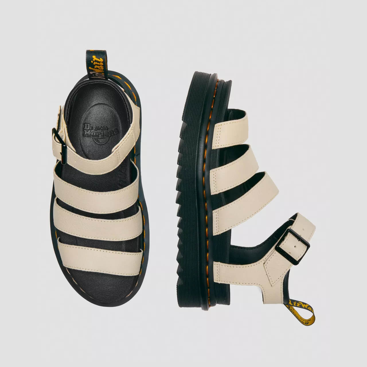 Damskie beżowe sandały Dr. Martens Blaire