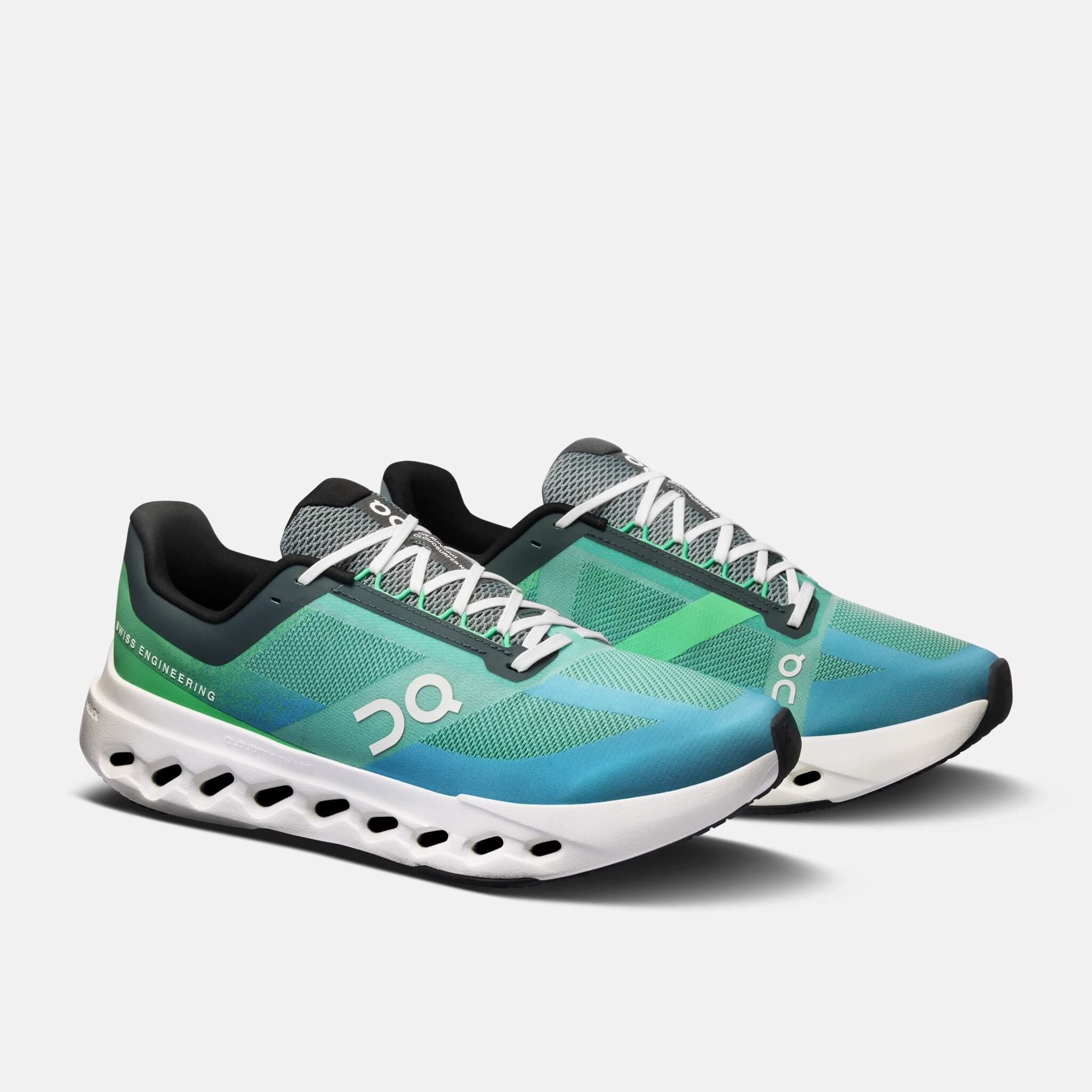 Męskie zielono-niebieskie buty do biegania On Cloudsurfer Next