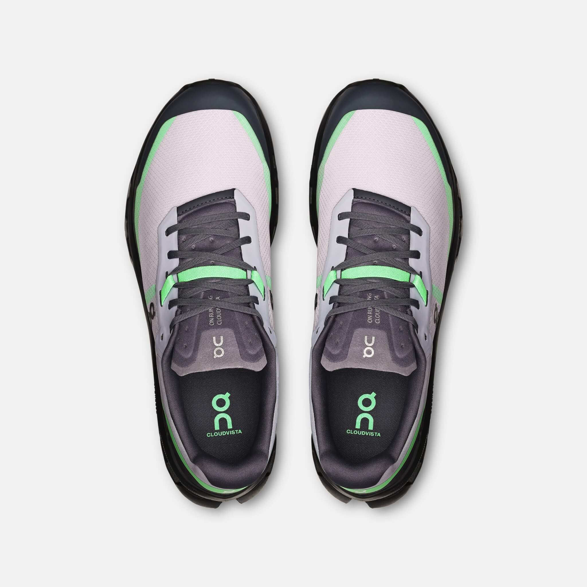 On Cloudvista 2 Men's Green, Black, and Gray Running Shoes