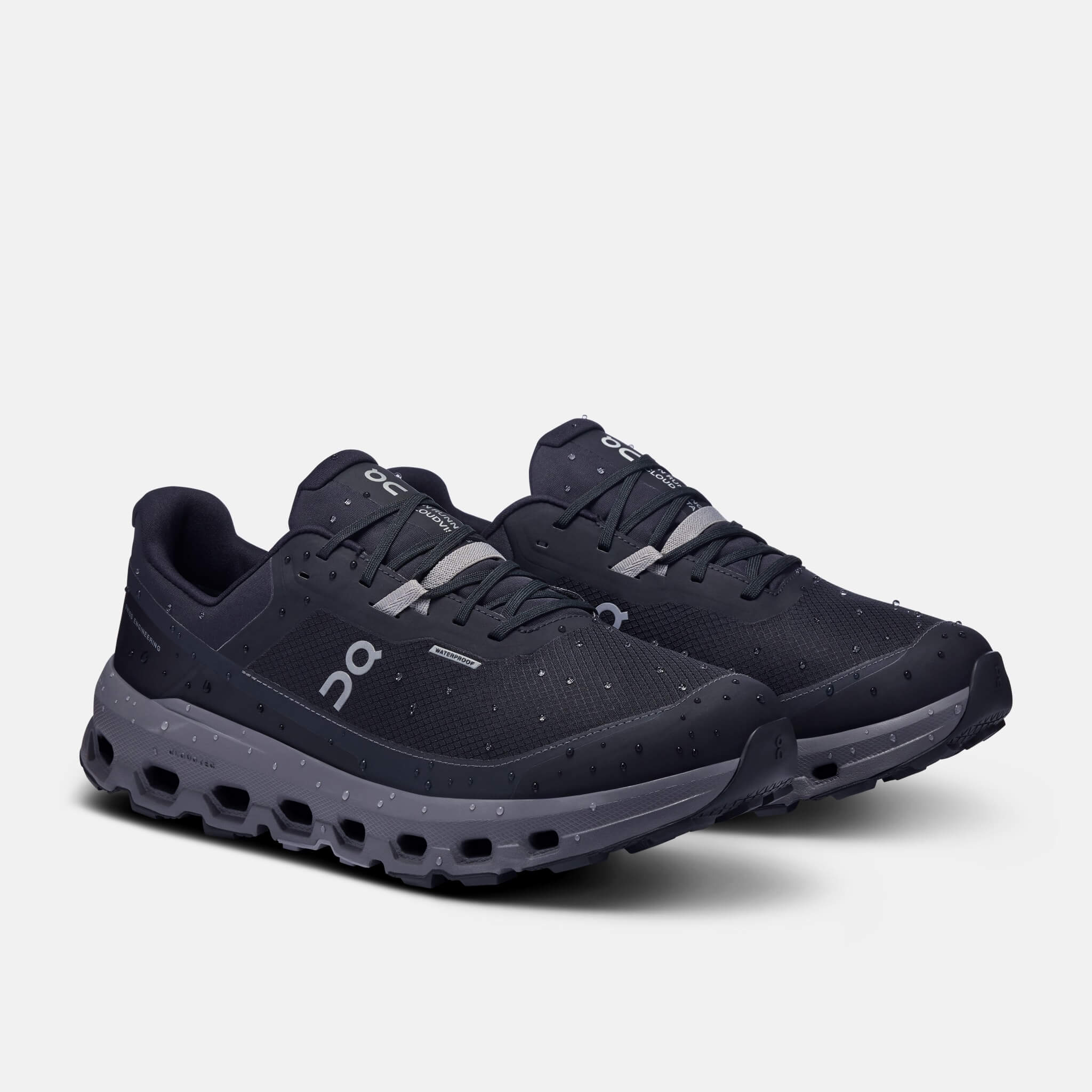 Męskie czarne buty do biegania On Cloudvista 2 Waterproof