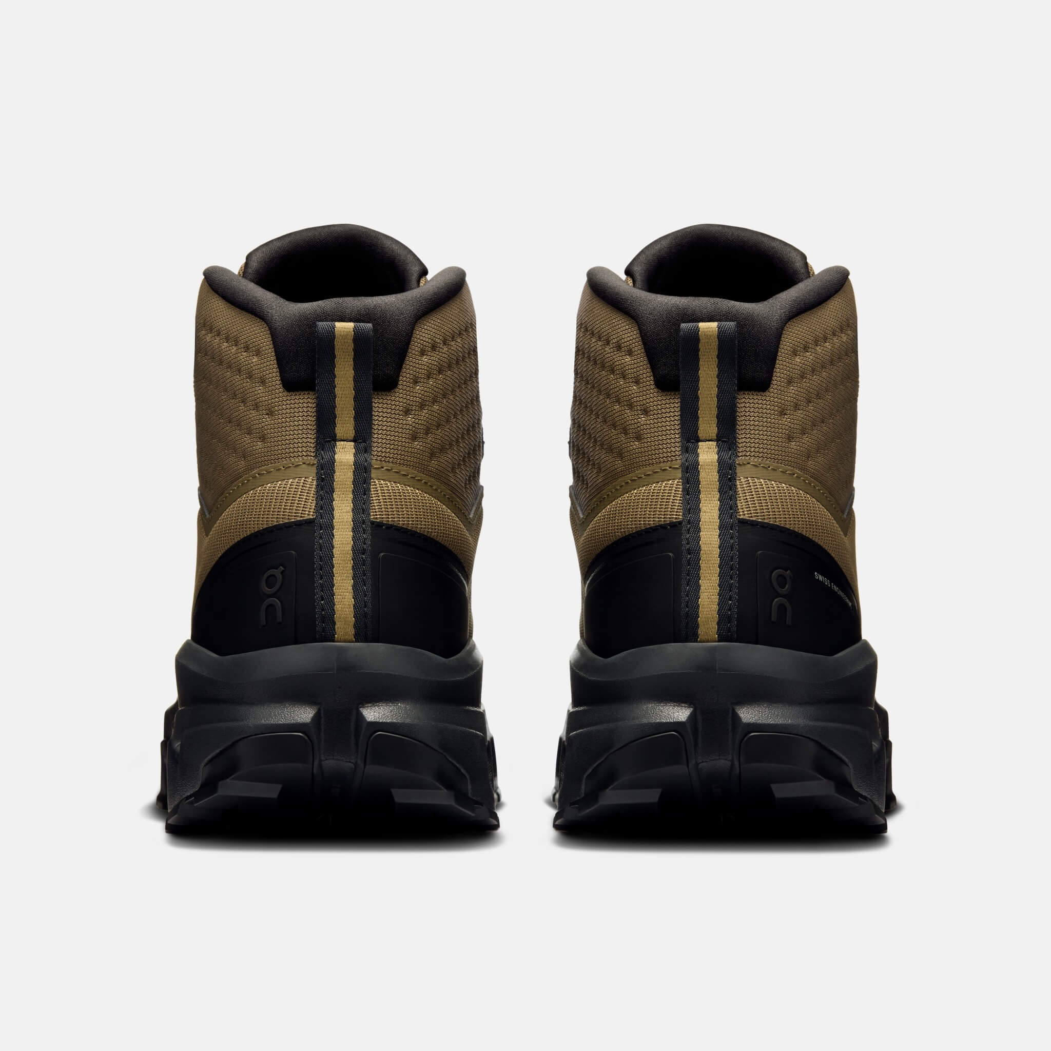 Męskie zielono-czarne buty outdoorowe On Cloudrock Mid WP