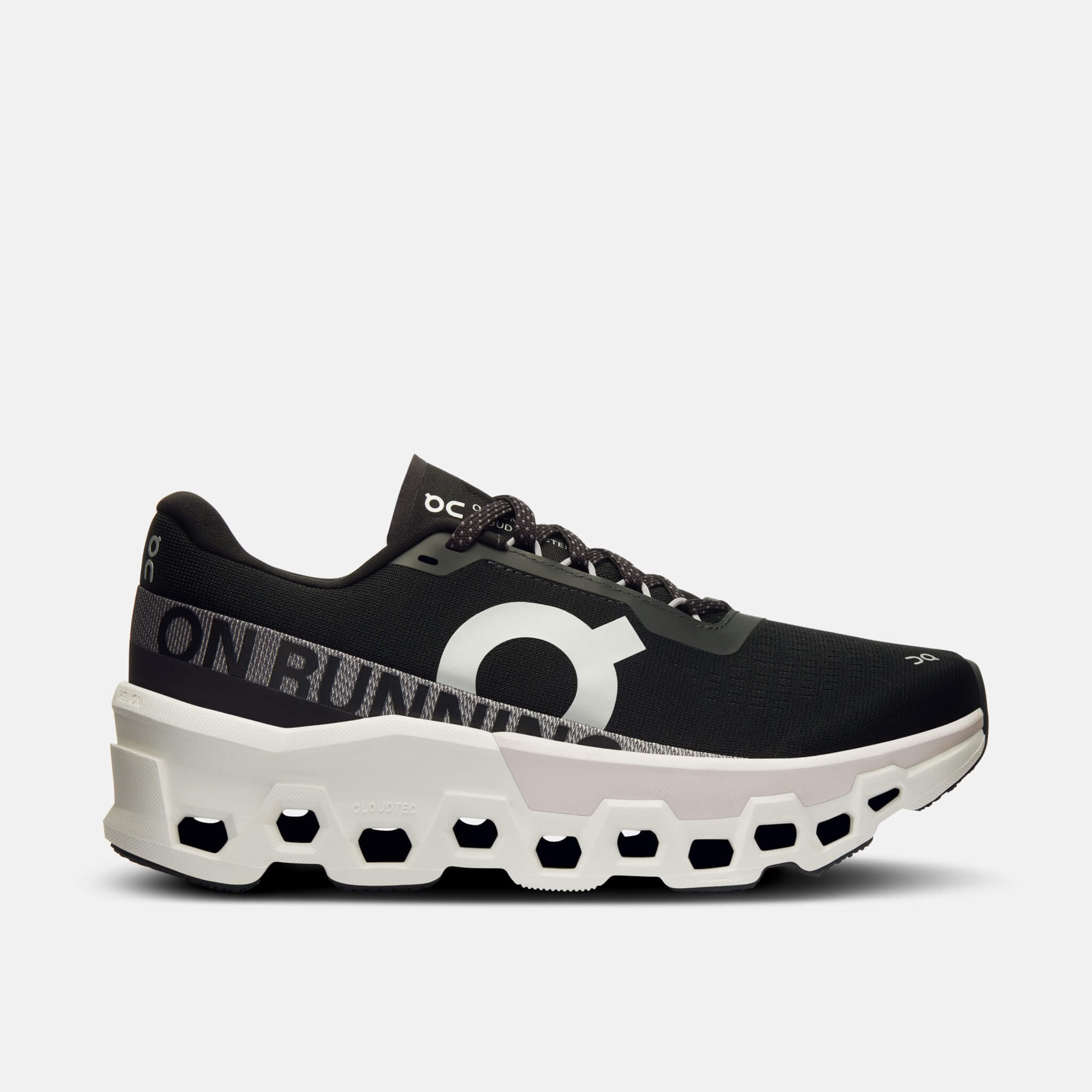 Damskie czarne buty do biegania On Cloudmonster 2