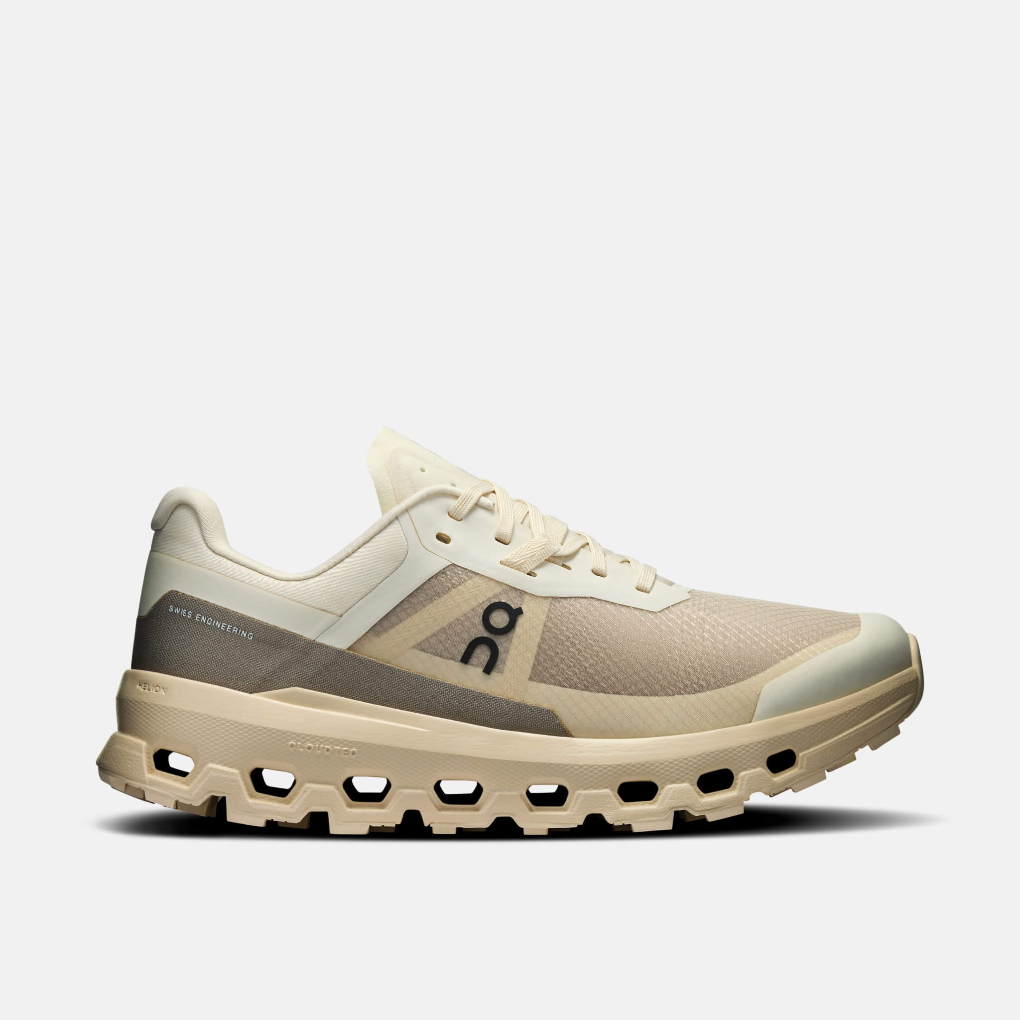 Damskie szaro-beżowe buty outdoorowe On Cloudvista 2