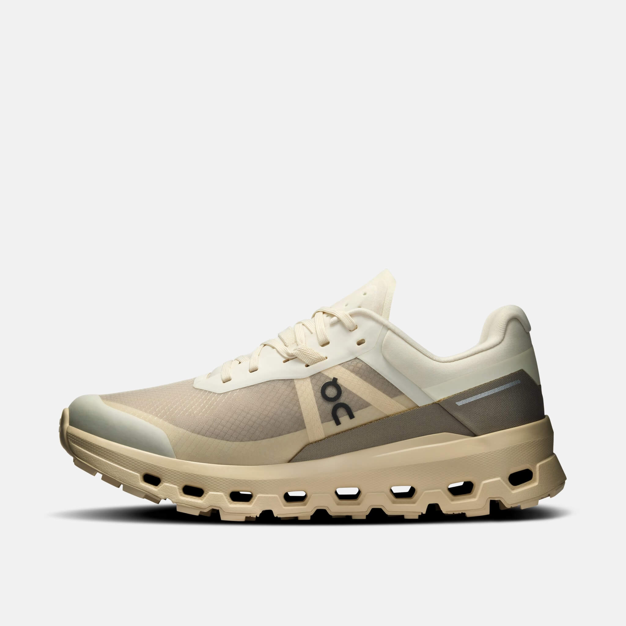 Damskie szaro-beżowe buty outdoorowe On Cloudvista 2