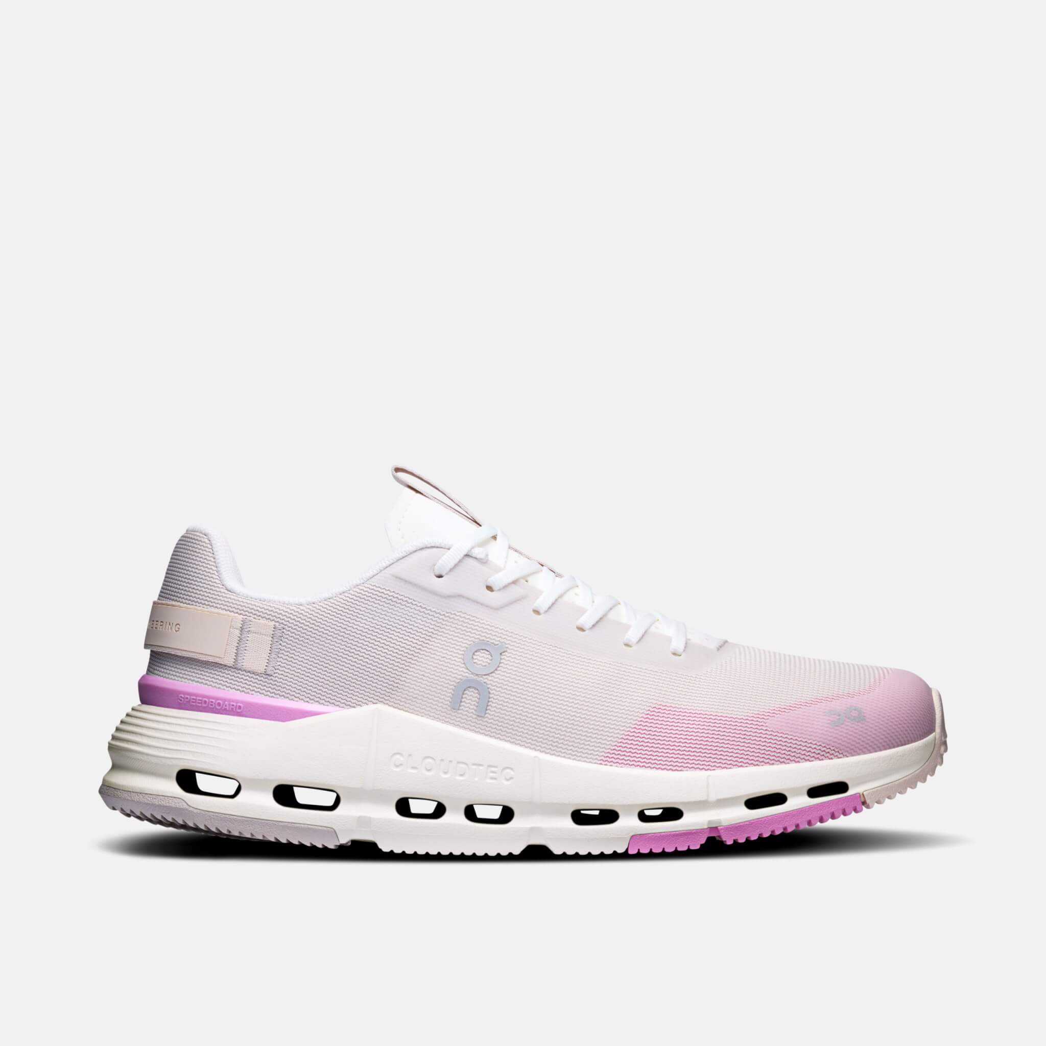 Damskie biało-różowe sneakersy On Cloudnova Form 2