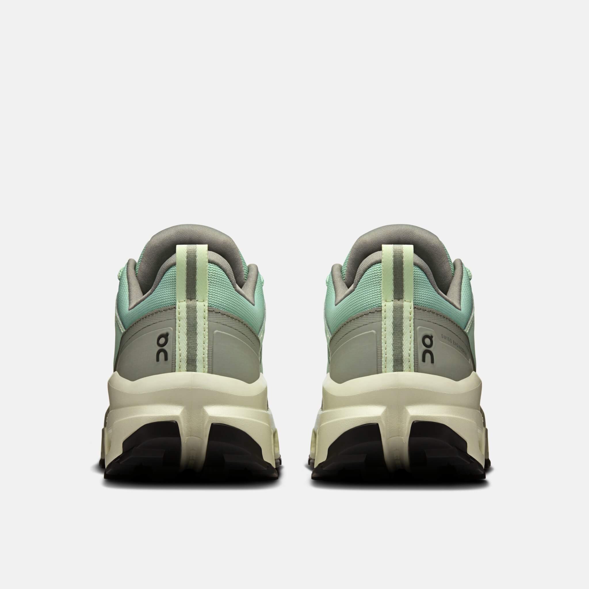 Damskie zielone buty outdoorowe On Cloudrock Low WP