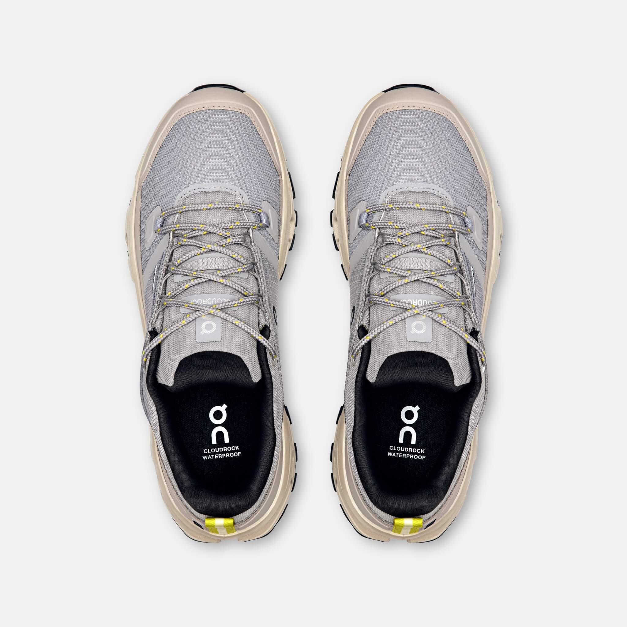 Damskie szare buty outdoorowe On Cloudrock Low WP