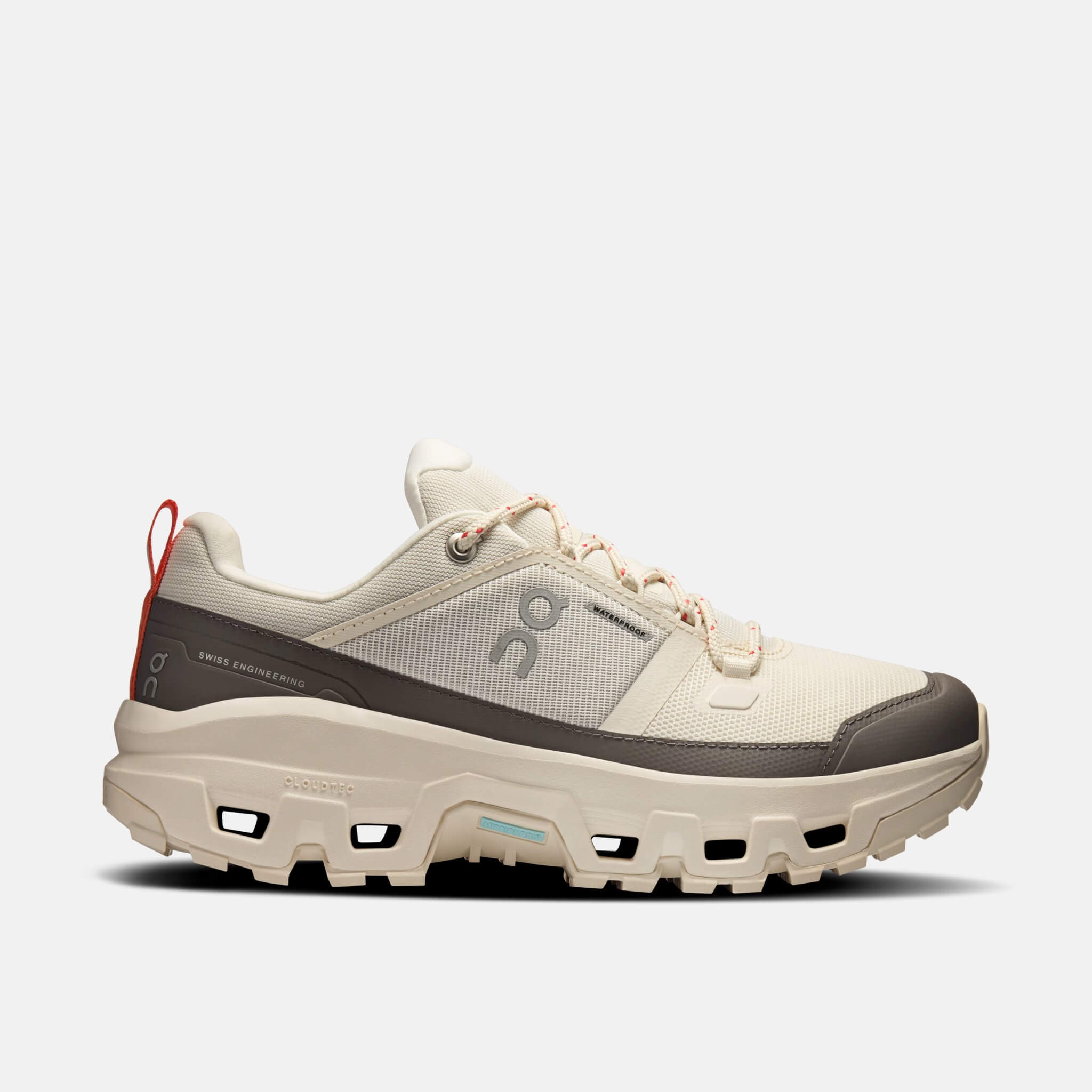 Damskie szare buty outdoorowe On Cloudrock Low WP 1